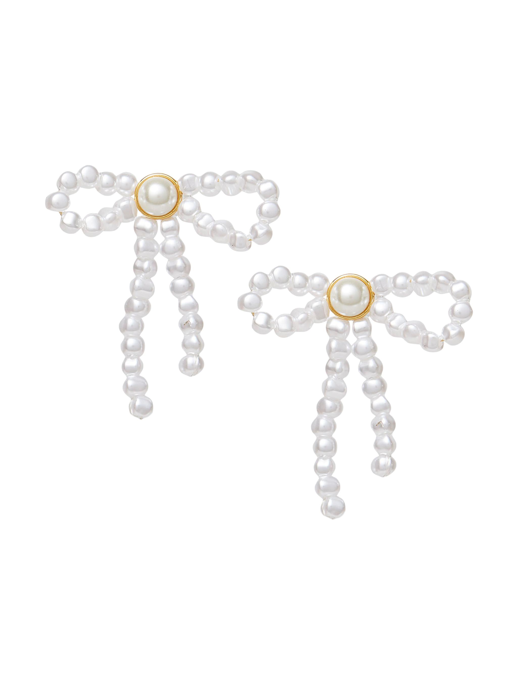 Lele Sadoughi Women's Imitation Pearl Stud Earrings - Pearl