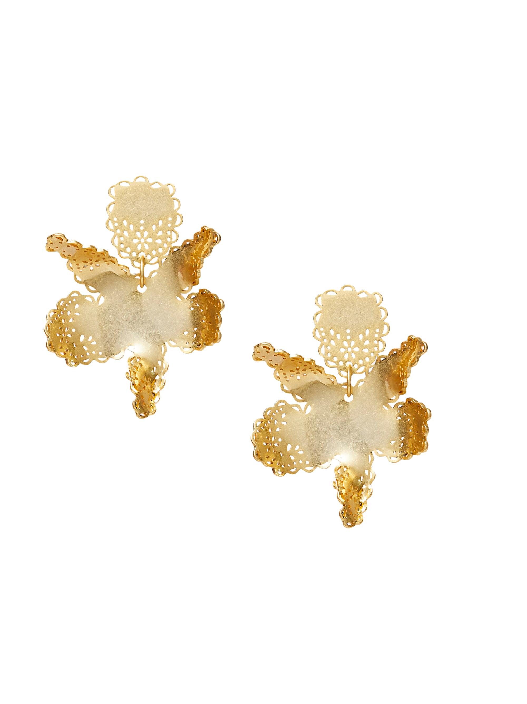Lele Sadoughi Women's Paper Lily Goldtone Drop Earrings - Gold