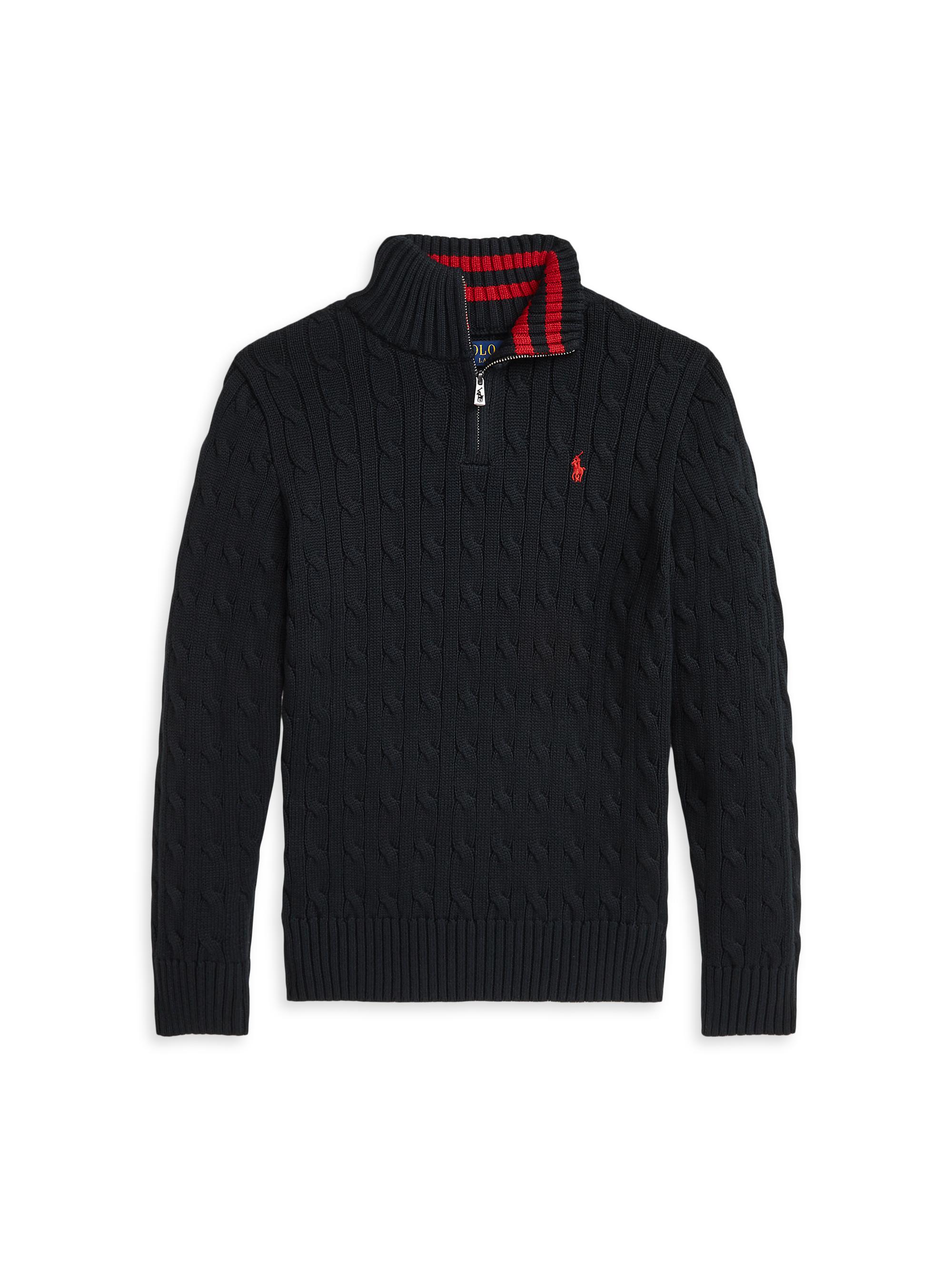 Saturdays Golf Polo Cable Knit ブラック 0400021890807?wid=600&hei=800&