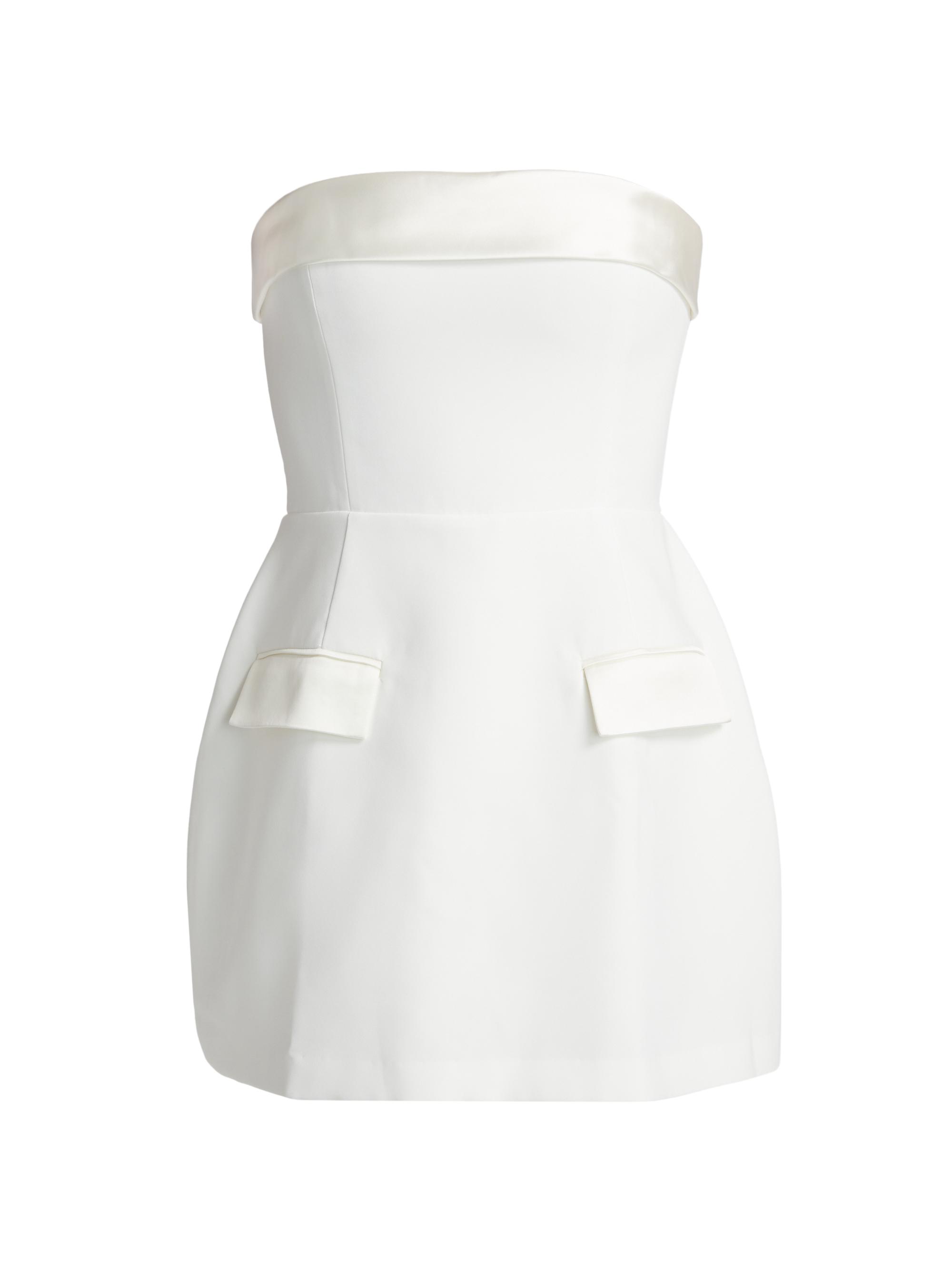 Amanda Uprichard Women's Lucienne Satin Fit-&-Flare Romper -