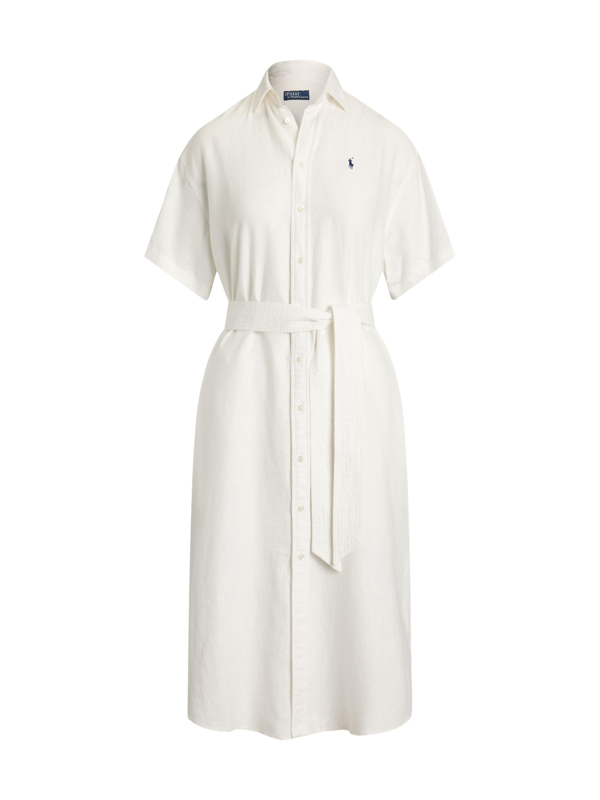 Polo Ralph Lauren Linen Belted Shirtdress | Saks Fifth Avenue