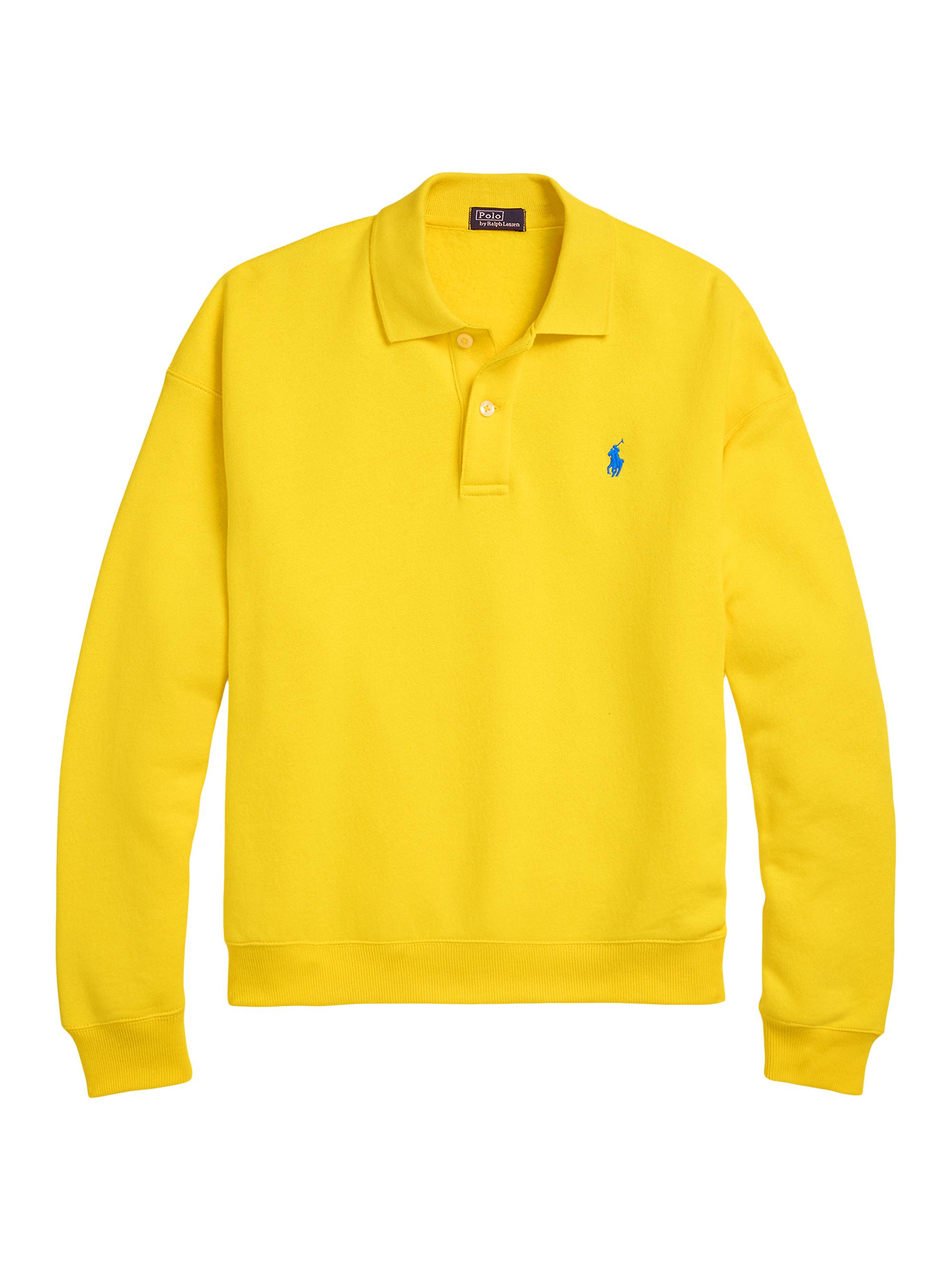 Polo Ralph Lauren Women's Arctic Fleece Polo Pullover - Lemon Crush