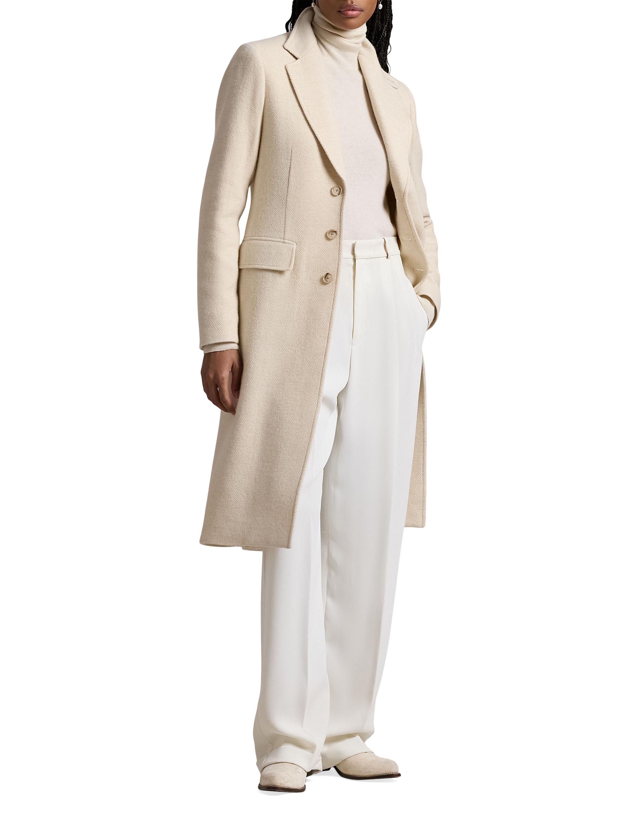 【Her lip to】Herringbone Wool-Blend Coat lauren-ralph-lauren-coat-olive