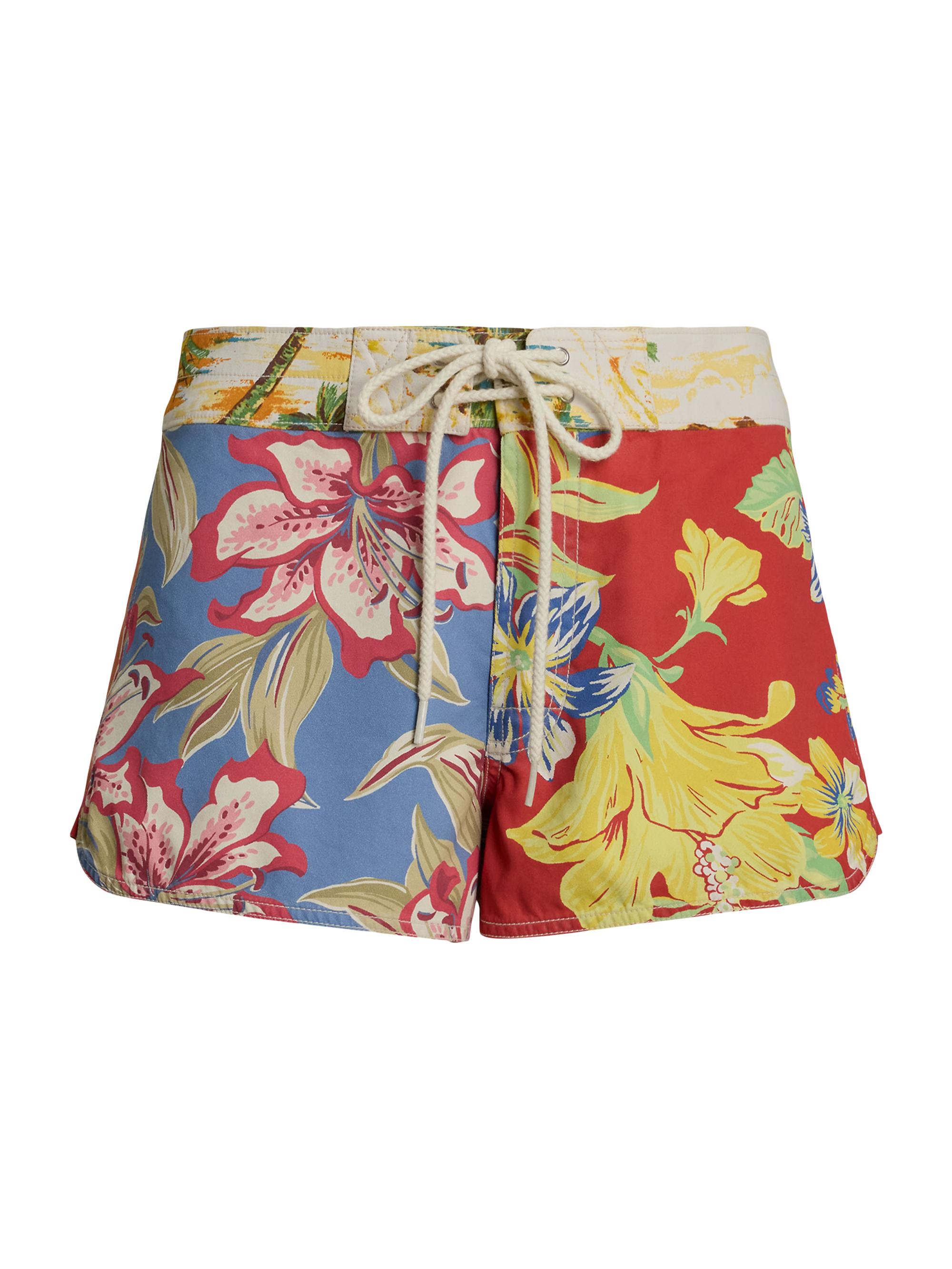 Polo Ralph Lauren Women's Tropical Floral Cotton Twill Swim Shorts - Hawaiian Multi Print