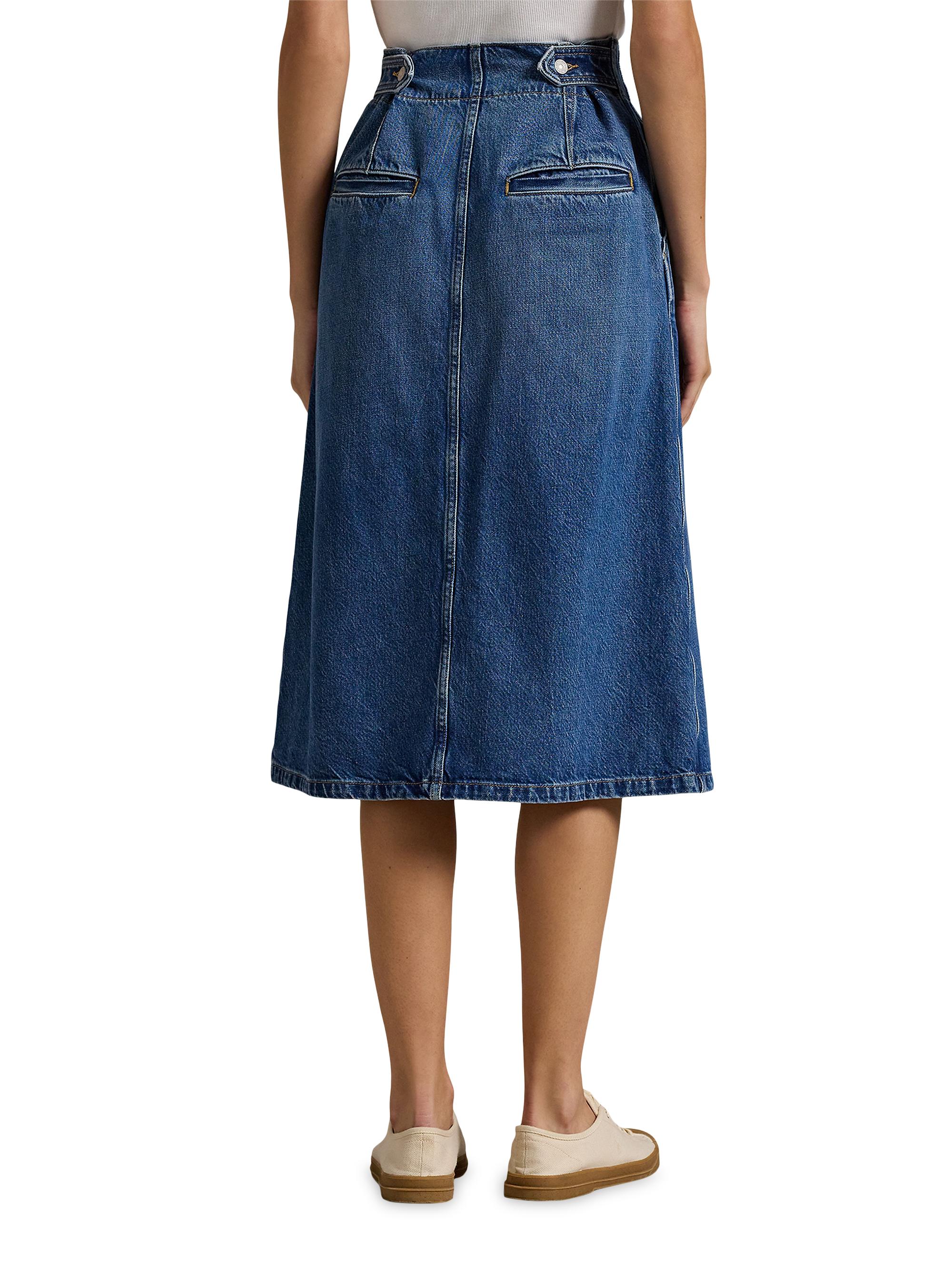 Polo Ralph Lauren Denim A-Line Midi-Skirt | Saks Fifth Avenue
