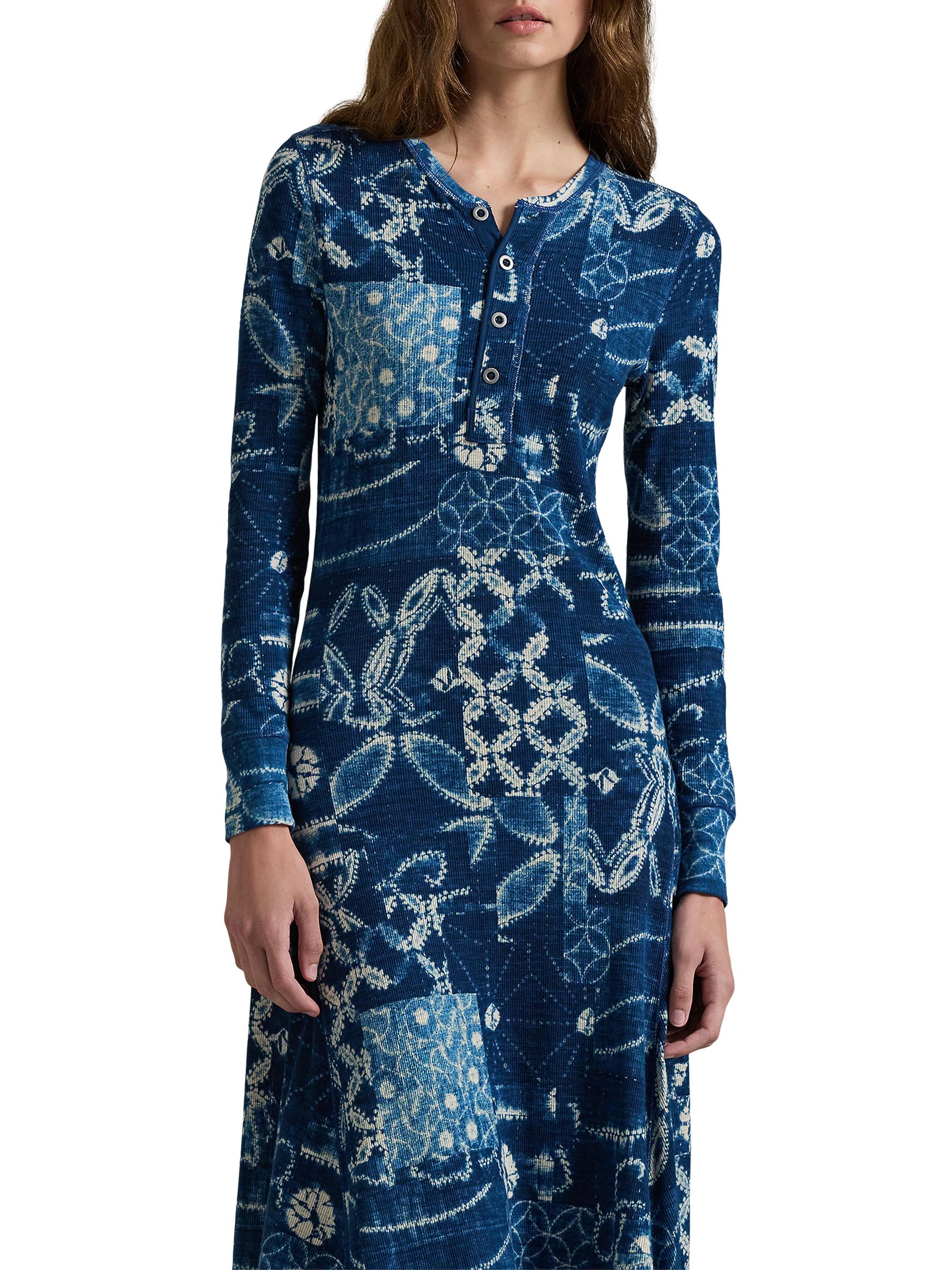 patchwork winter flare dress 225525 Floral & Striped Fall Smocked Patchwork Dress – Sacred Threads, Inc main image 1