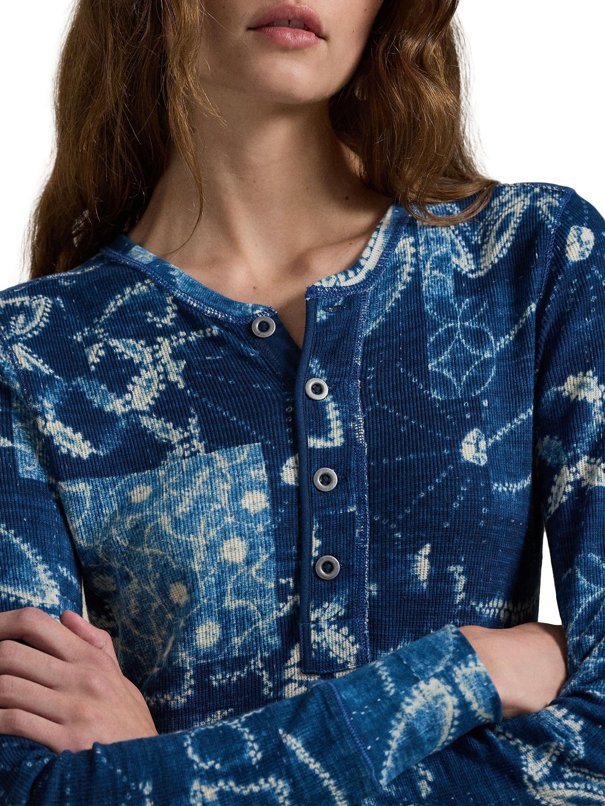 Polo Ralph Lauren Patchwork Cotton Fit & Flare Midi-Dress | Saks