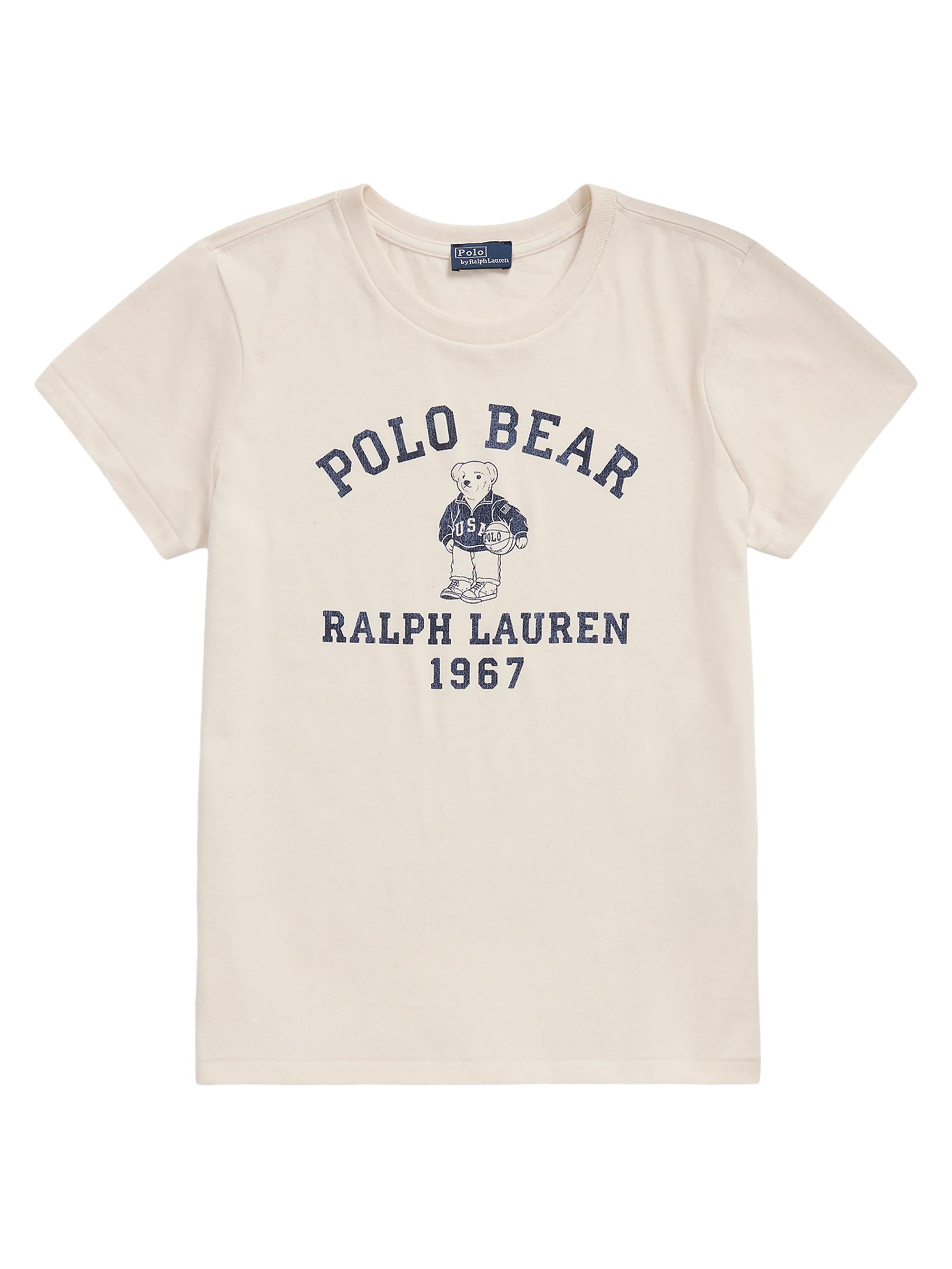 Polo Ralph Lauren Women's Polo Bear Cotton Jersey T-Shirt - Deckwash White