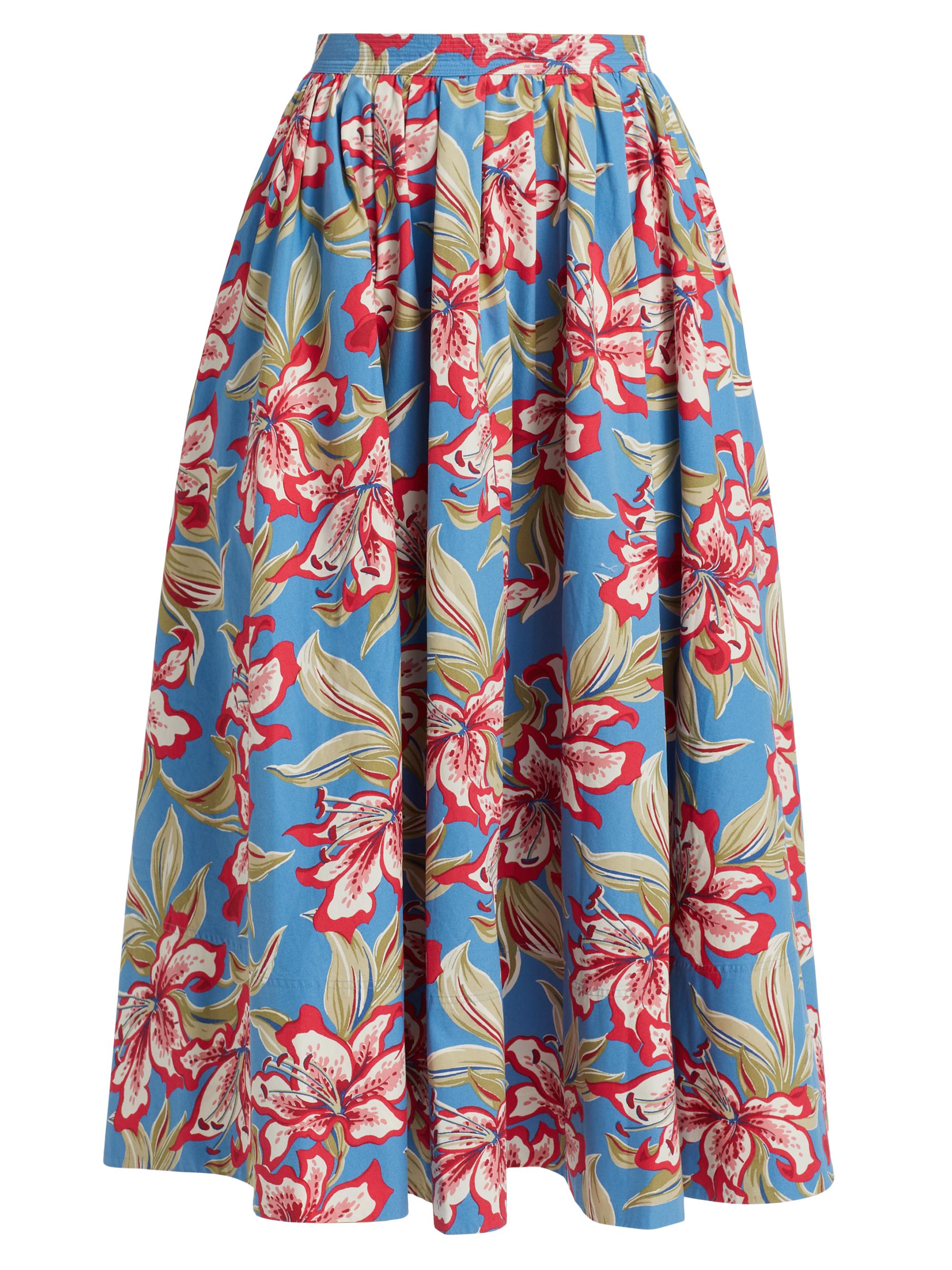 Polo Ralph Lauren Women's Floral Midi-Skirt - Royal Bloom