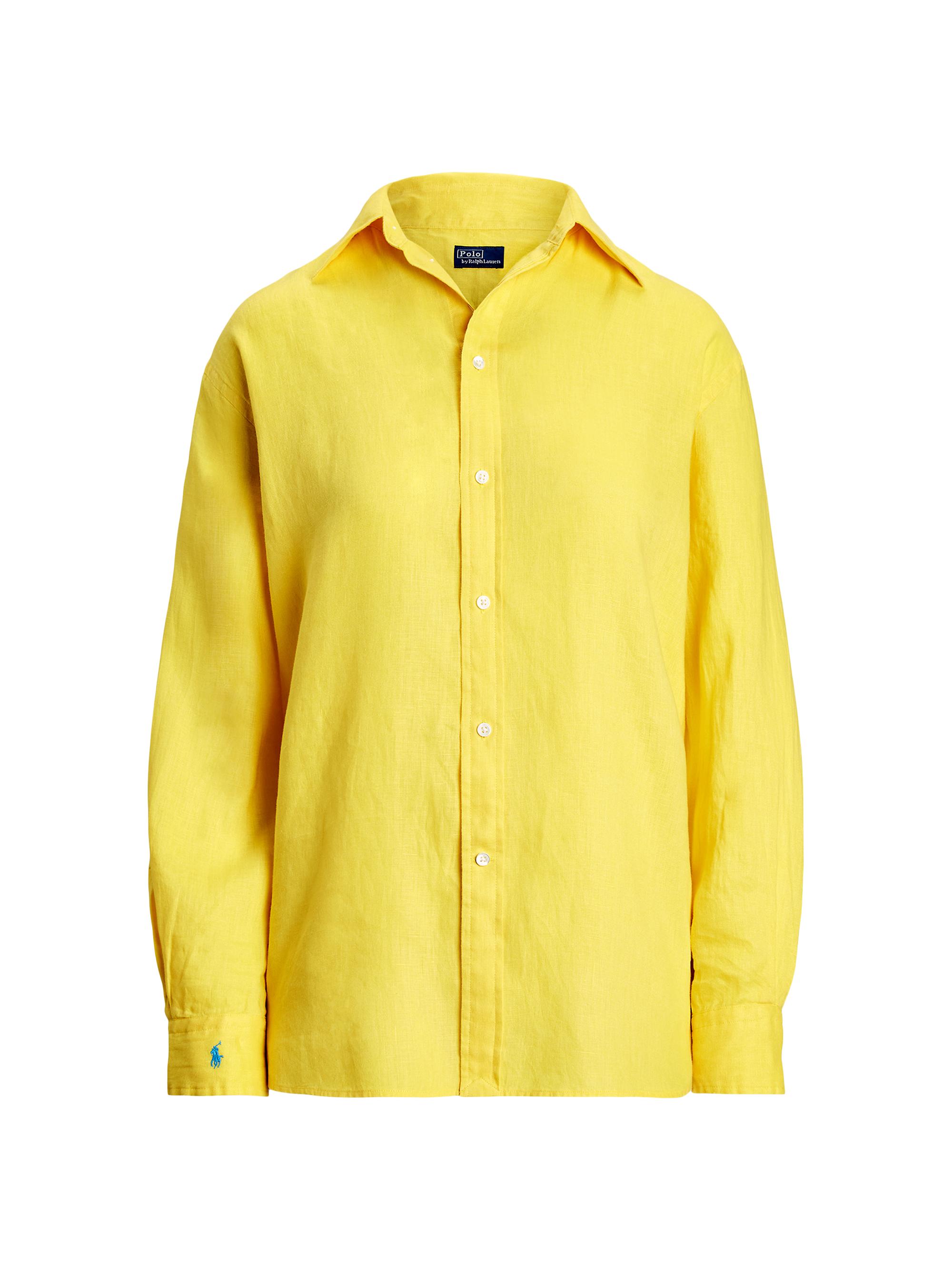 Polo Ralph Lauren Women's Classic Fit Linen Shirt - Sunfish Yellow