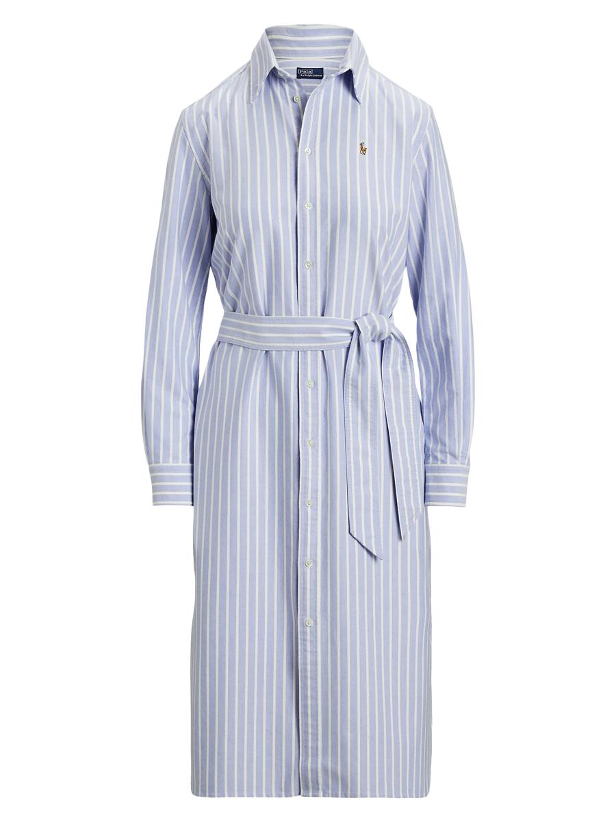 【Ralph Lauren】Striped Ruffle Trim Voile Shirtdress国内発送 Polo Ralph Lauren Striped Cotton Shirtdress | Saks Fifth Avenue
