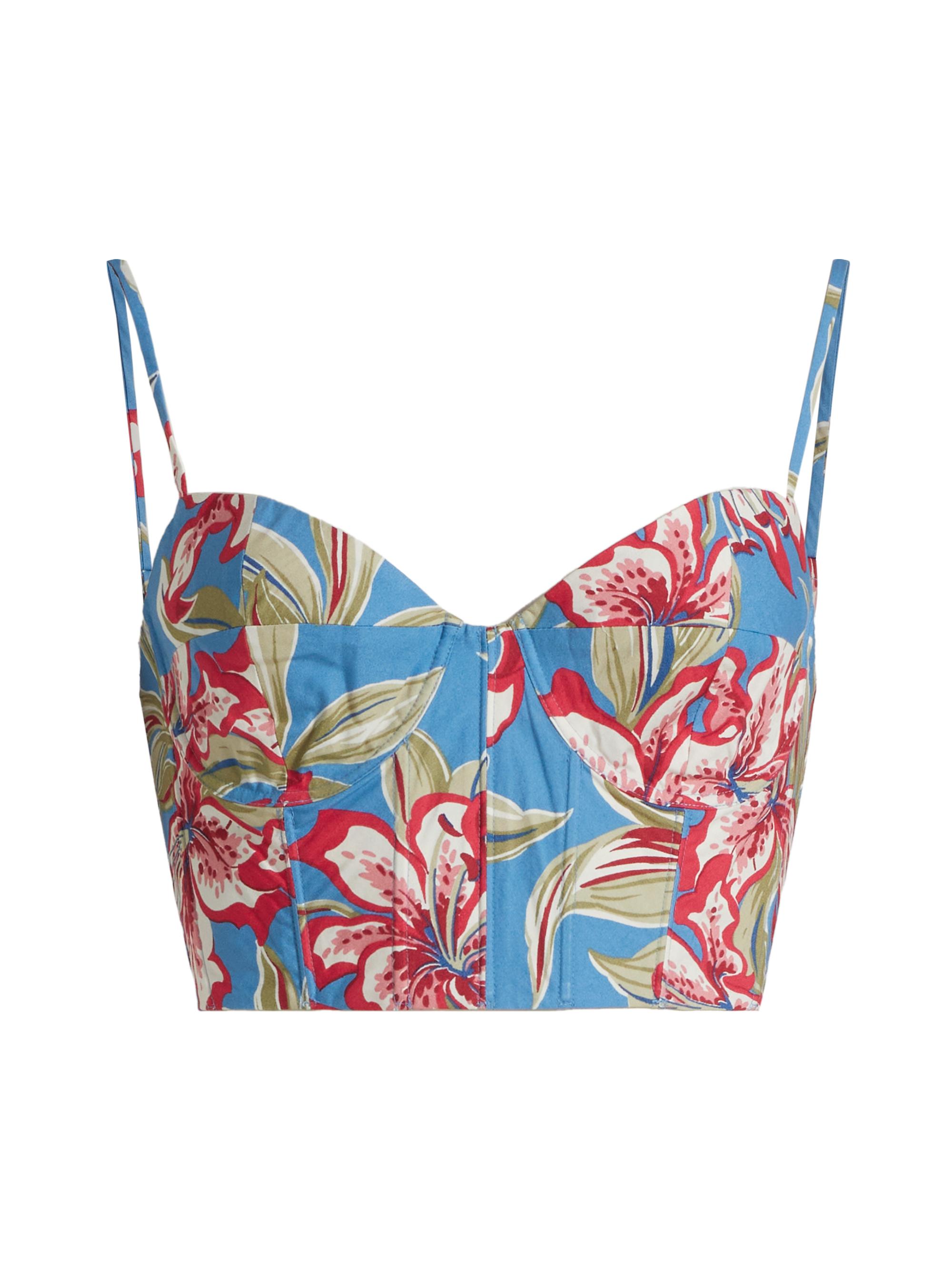 Polo Ralph Lauren Women's Floral Bustier Top - Royal Bloom