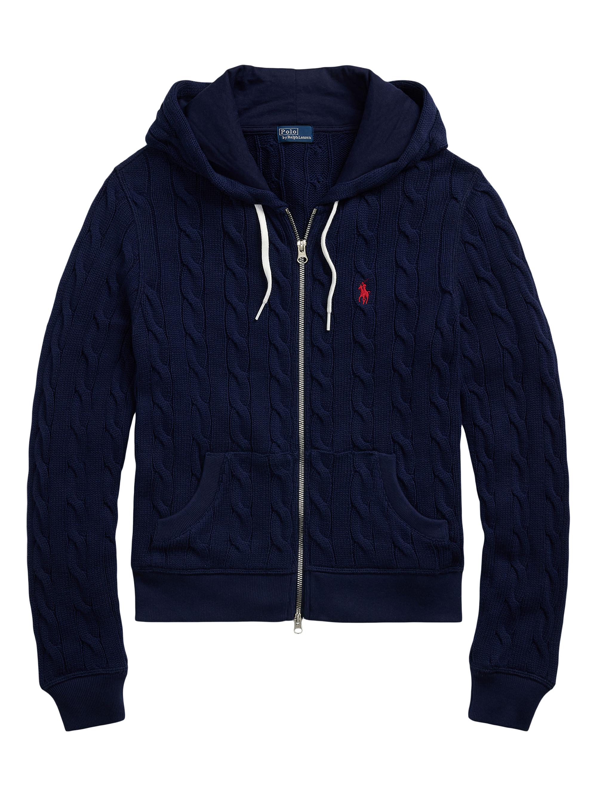 トップス 90s LAUREN RALPH LAUREN knit hoodie 90's Lauren ralph lauren ジップアップ ニット パーカー size S