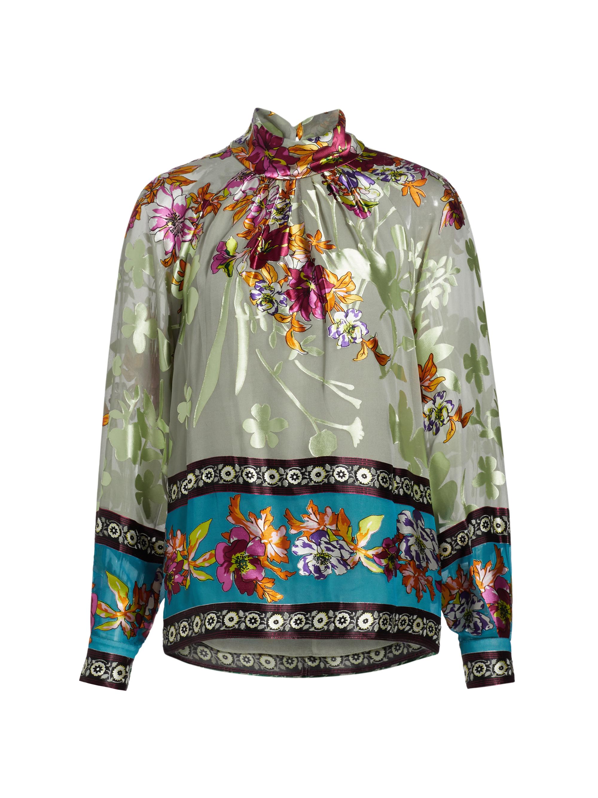 Elie Tahari Women's The Geneva Floral Blouse - Autumn Burnout