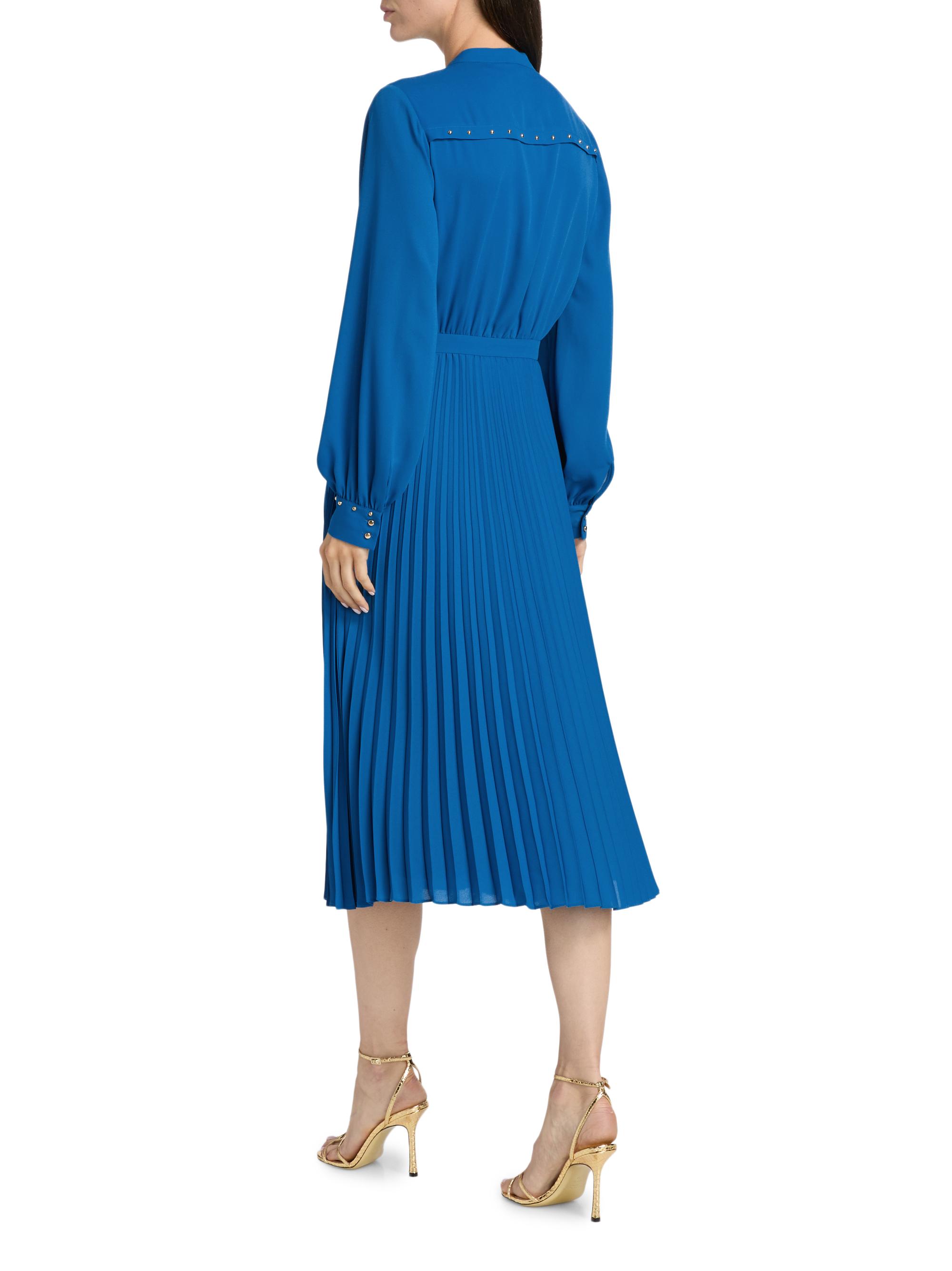 Elie Tahari The Alania Pleated Midi-Dress | Saks Fifth Avenue