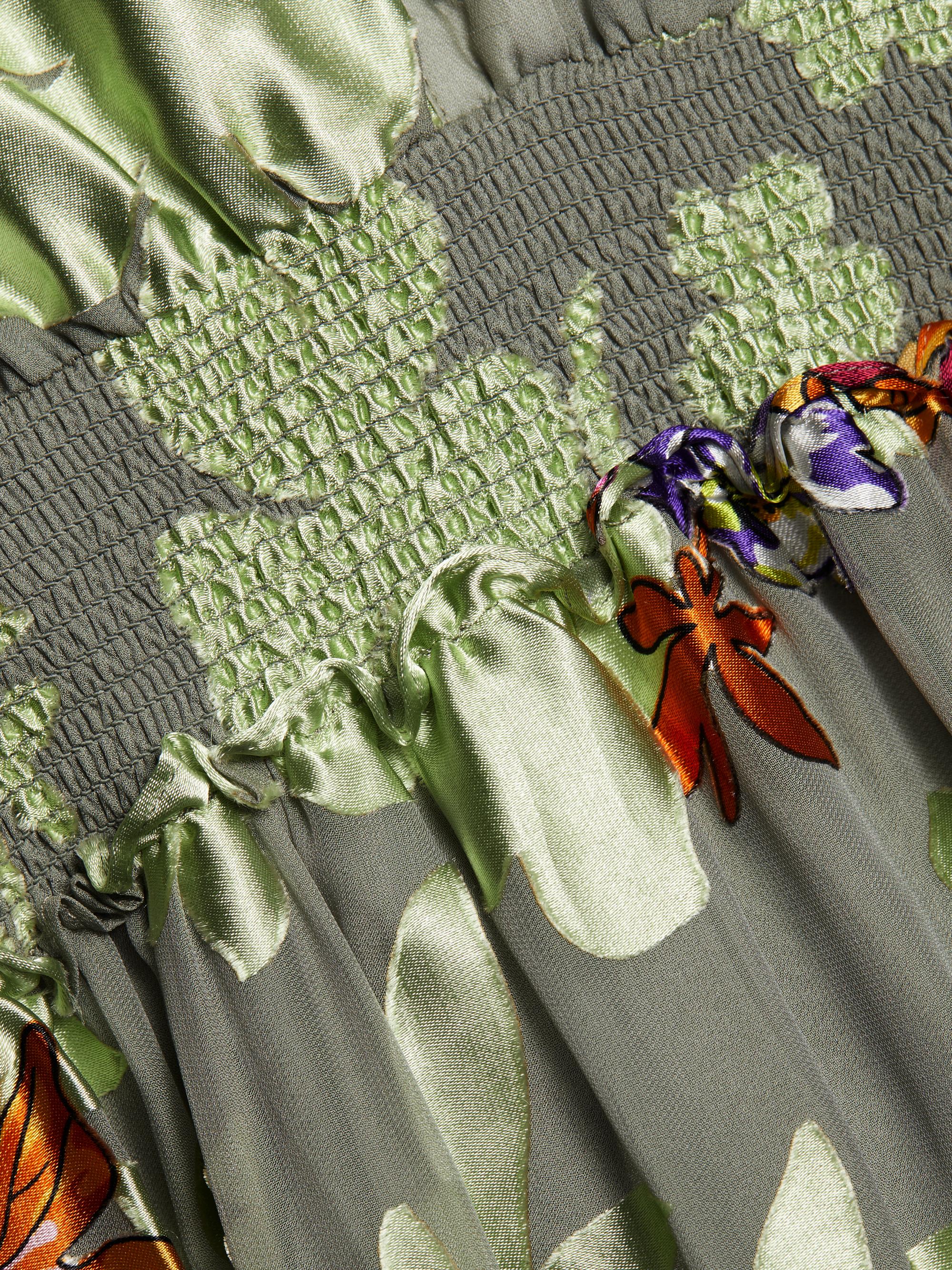 Elie Tahari Geneva Floral Tiered Shirtdress | Saks Fifth Avenue