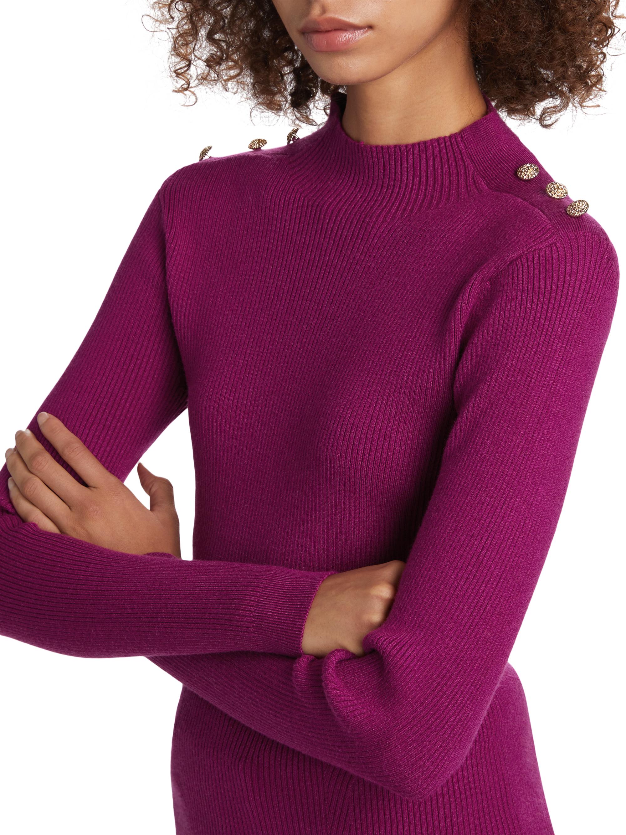 Elie Tahari The Yana Rib-Knit Mock-Turtleneck Sweater | Saks Fifth