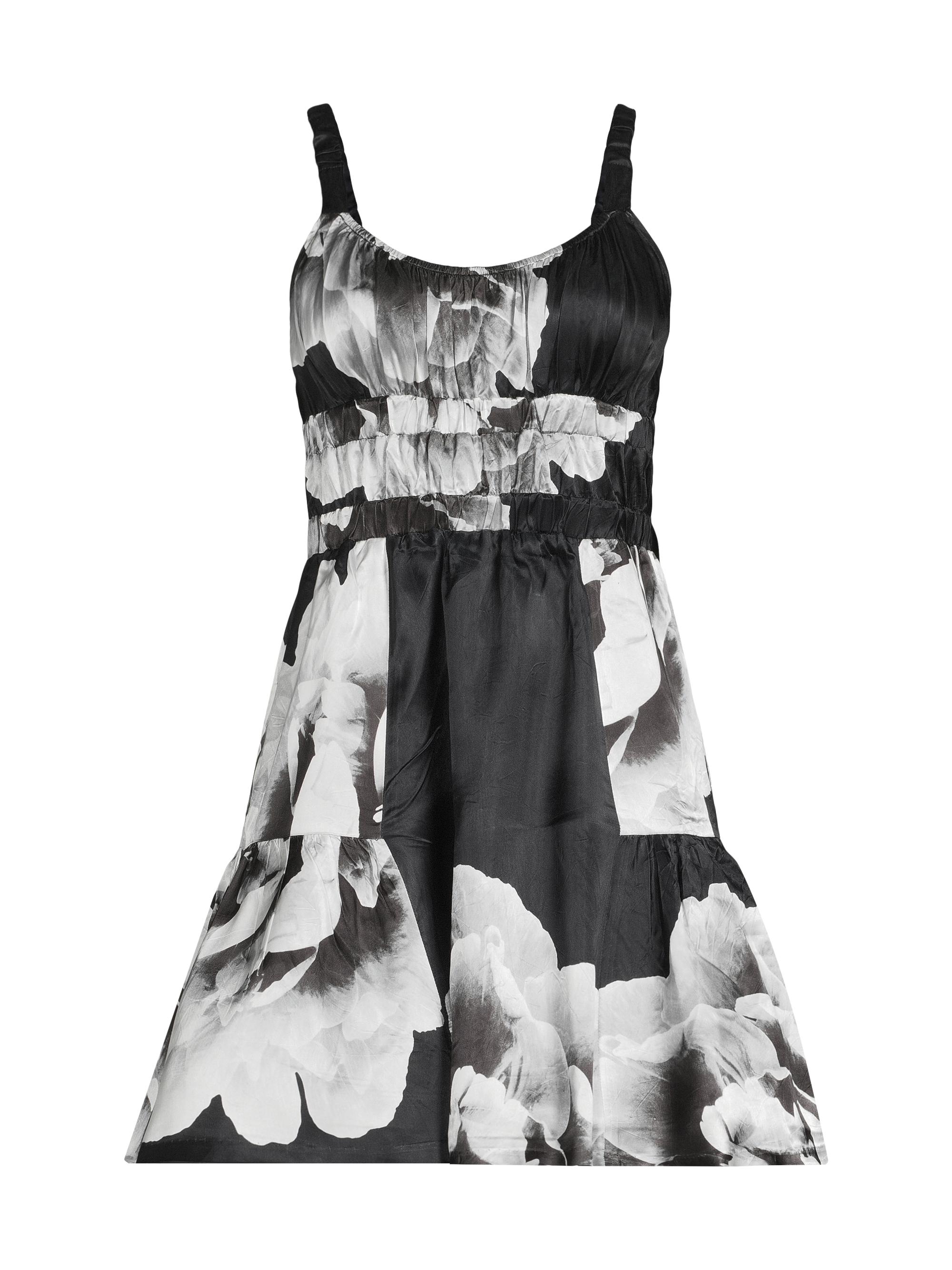 Hope for Flowers Women's Floral Scoopneck Sleeveless Fit & Flare Minidress - Creme Peony