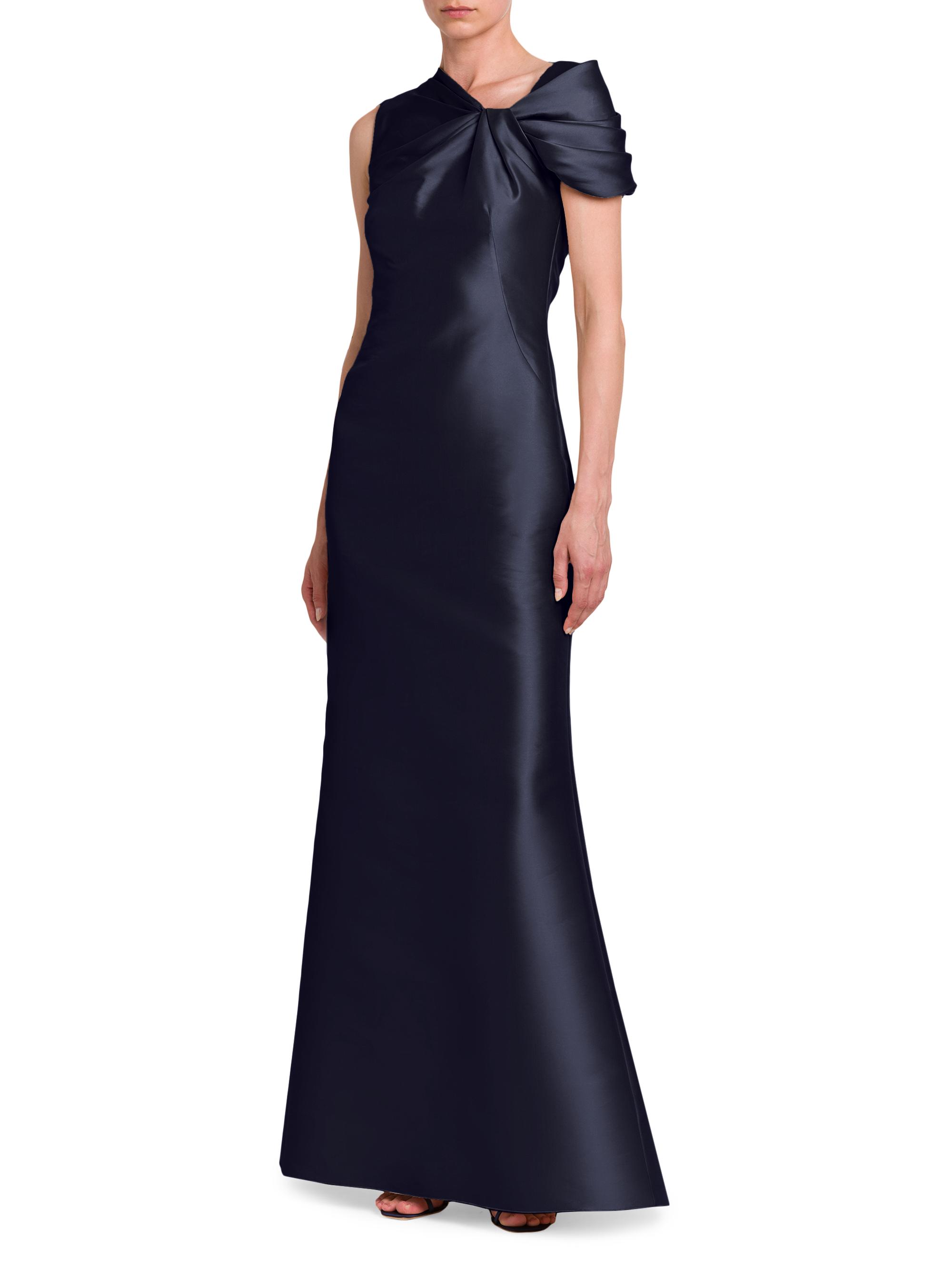 Alberta Ferretti Satin Mikado Gown | Saks Fifth Avenue