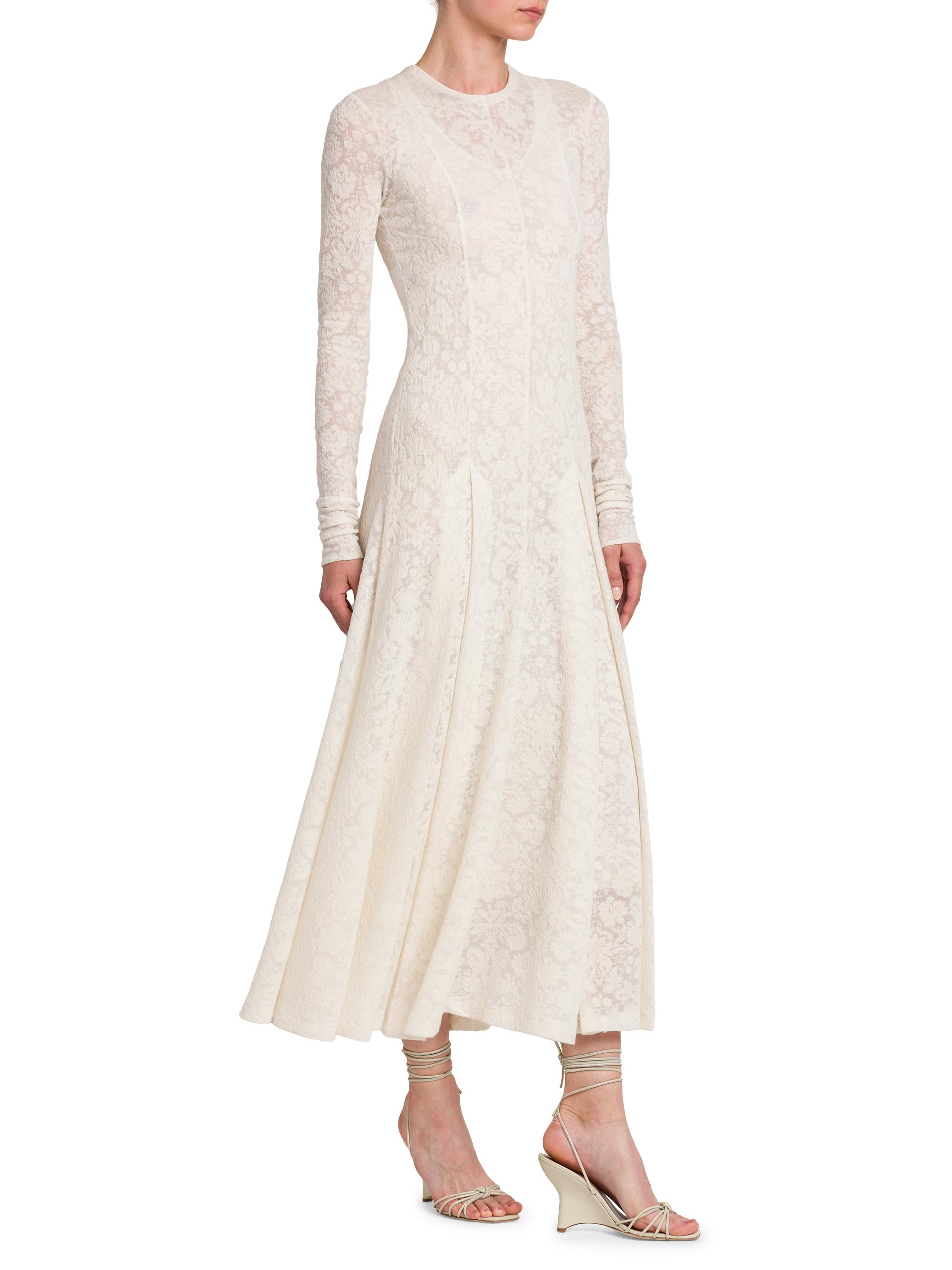Philosophy di Lorenzo Serafini Floral Lace Wool-Blend Fit & Flare