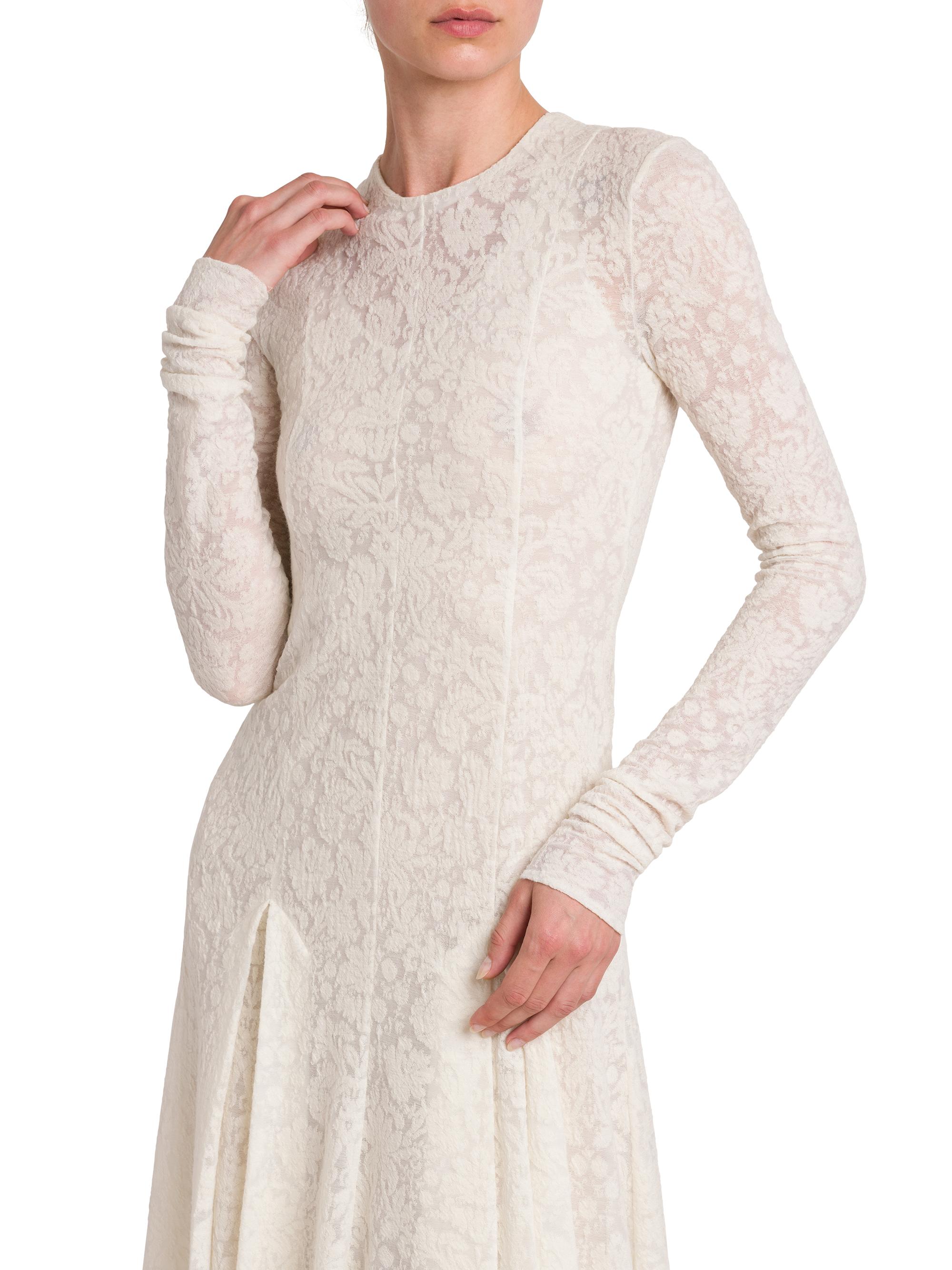 Philosophy di Lorenzo Serafini Floral Lace Wool-Blend Fit & Flare