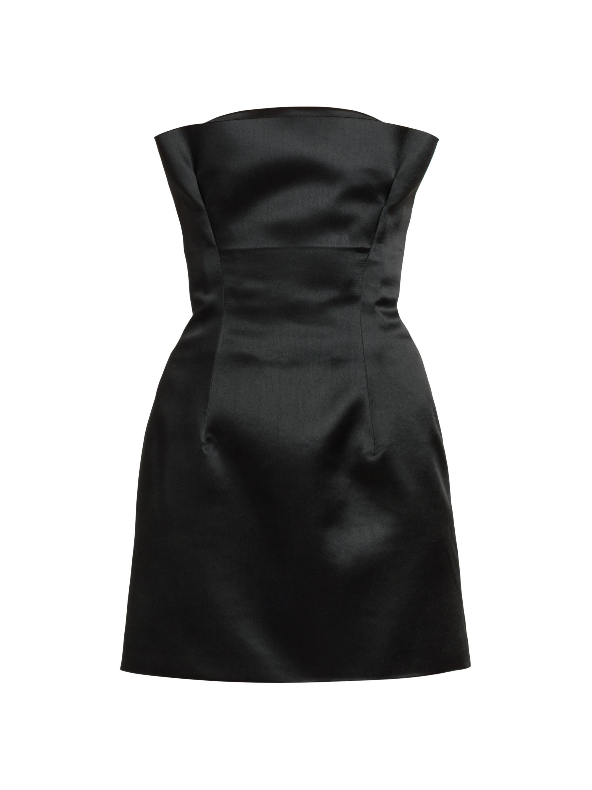 Philosophy di Lorenzo Serafini Women's Duchesse Satin Strapless Minidress - Black