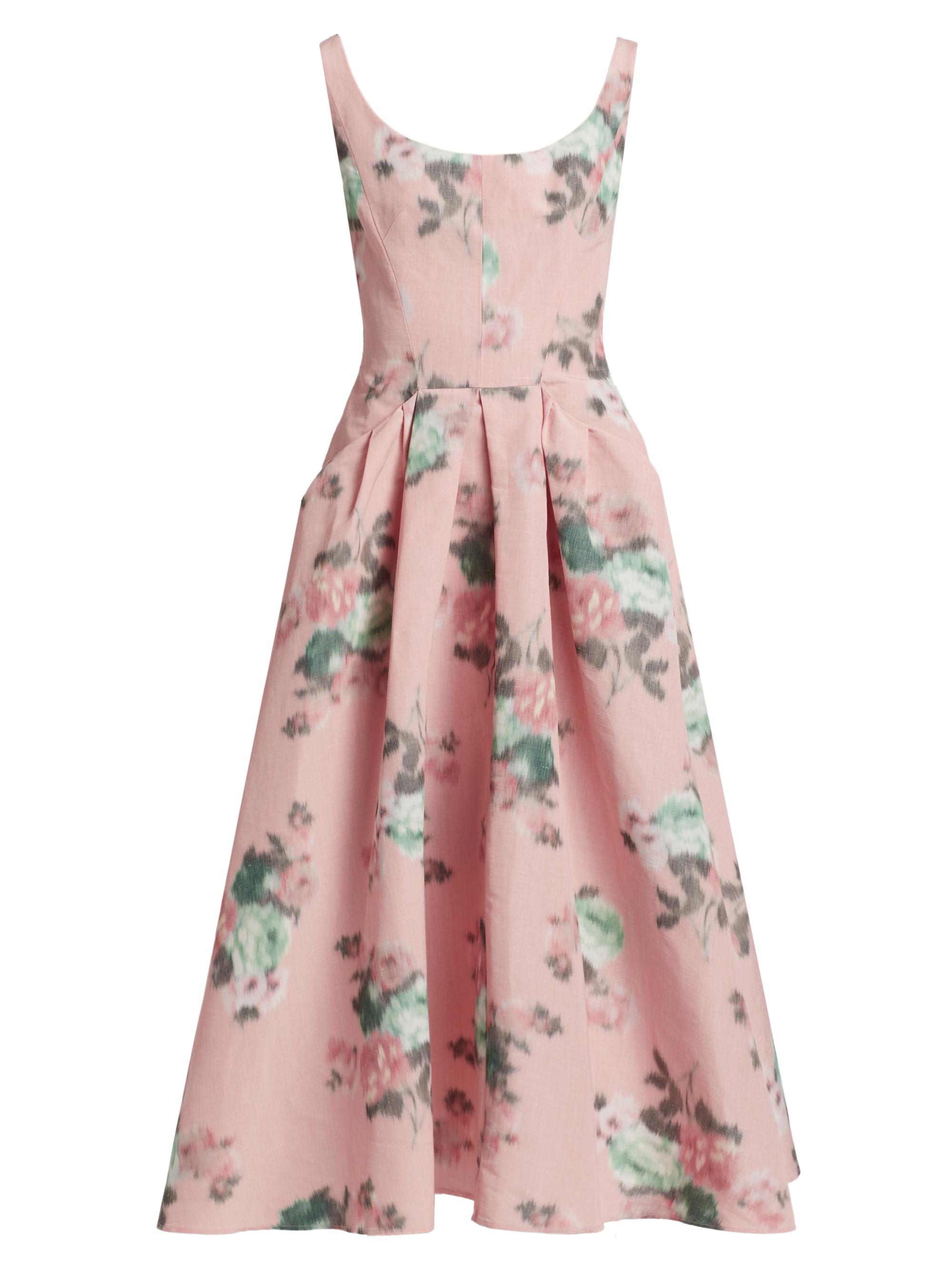 Philosophy di Lorenzo Serafini Women's Floral Linen-Blend Cocktail Dress - Pink Floral