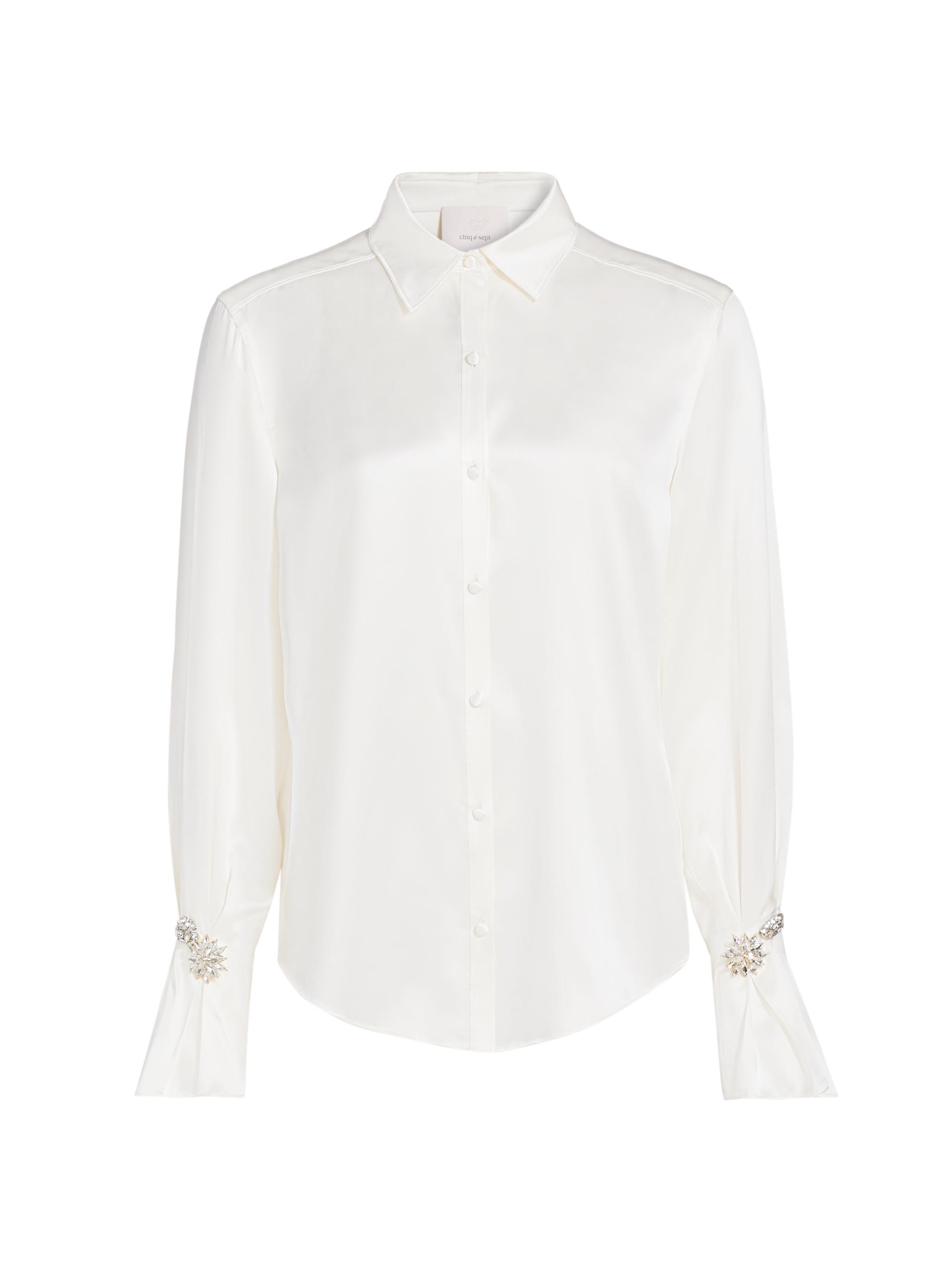 CINQ A SEPT Women's Demetria Silk Blouse -