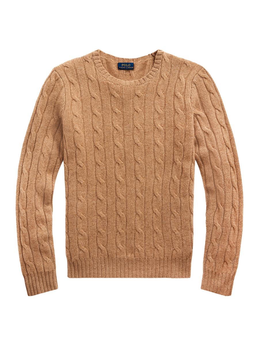 Shop Polo Ralph Lauren Cashmere Cable-Knit Crewneck Sweater