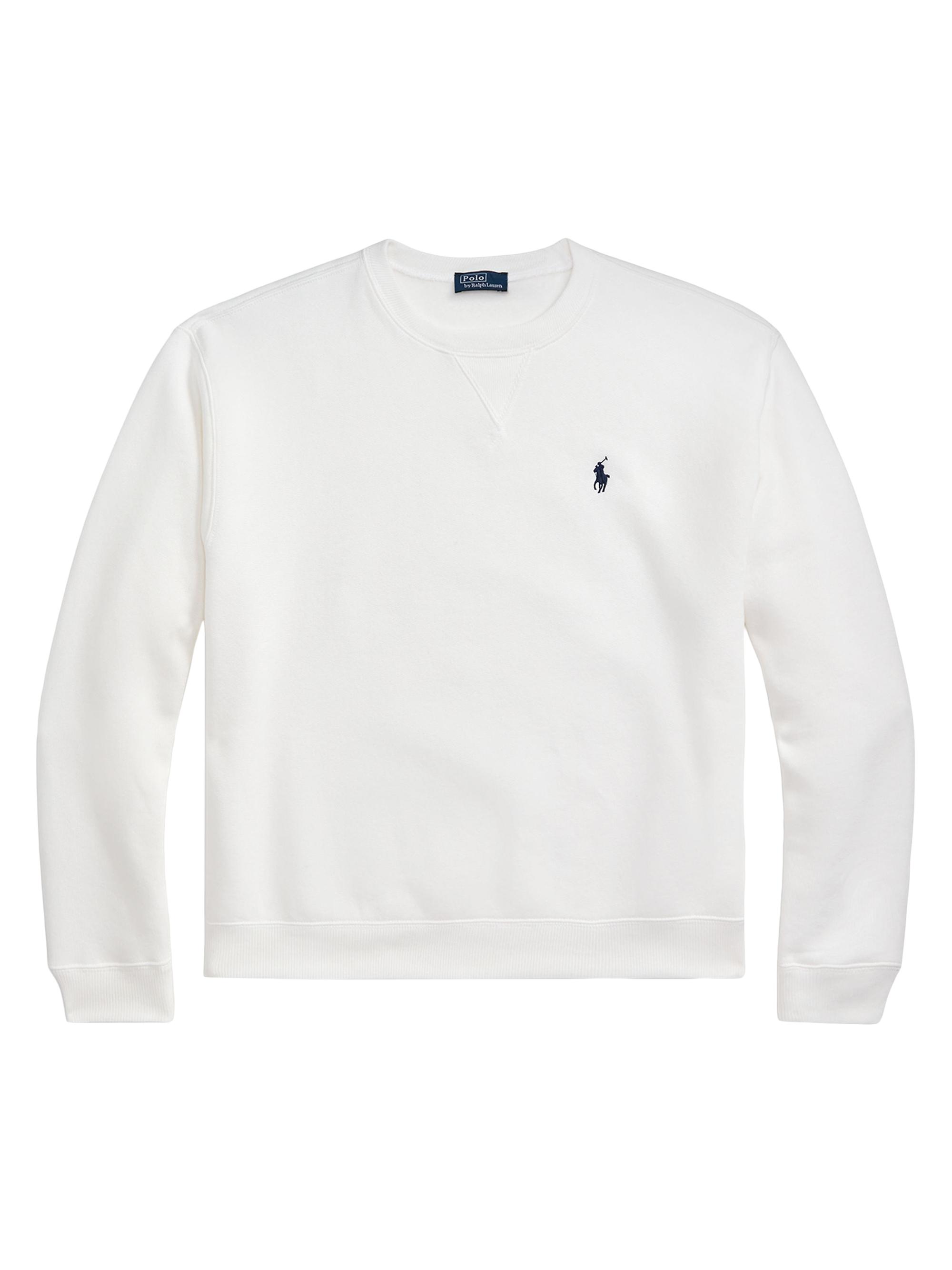 Polo Ralph Lauren フード付きクロップドトレーナー ホワイト Polo
