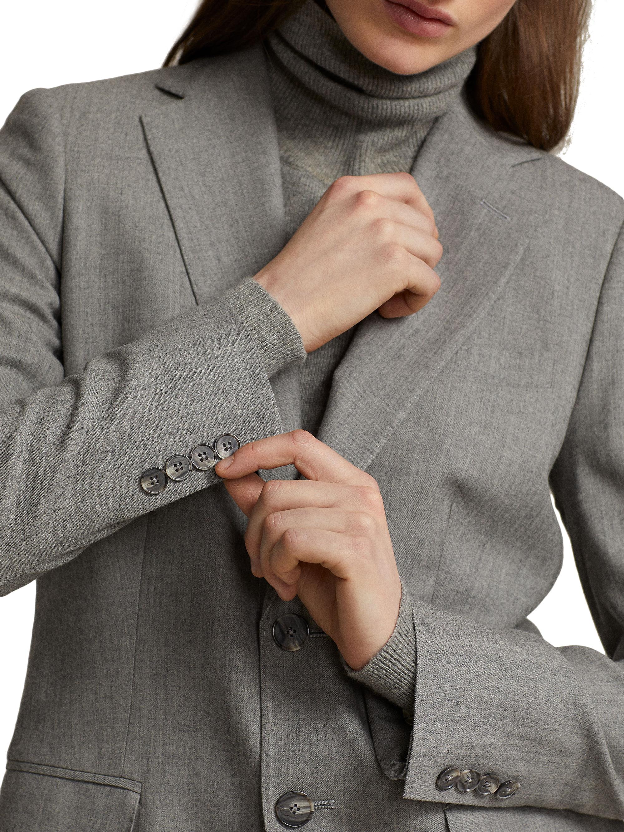 Polo Ralph Lauren Single-Breasted Flannel Blazer | Saks Fifth Avenue