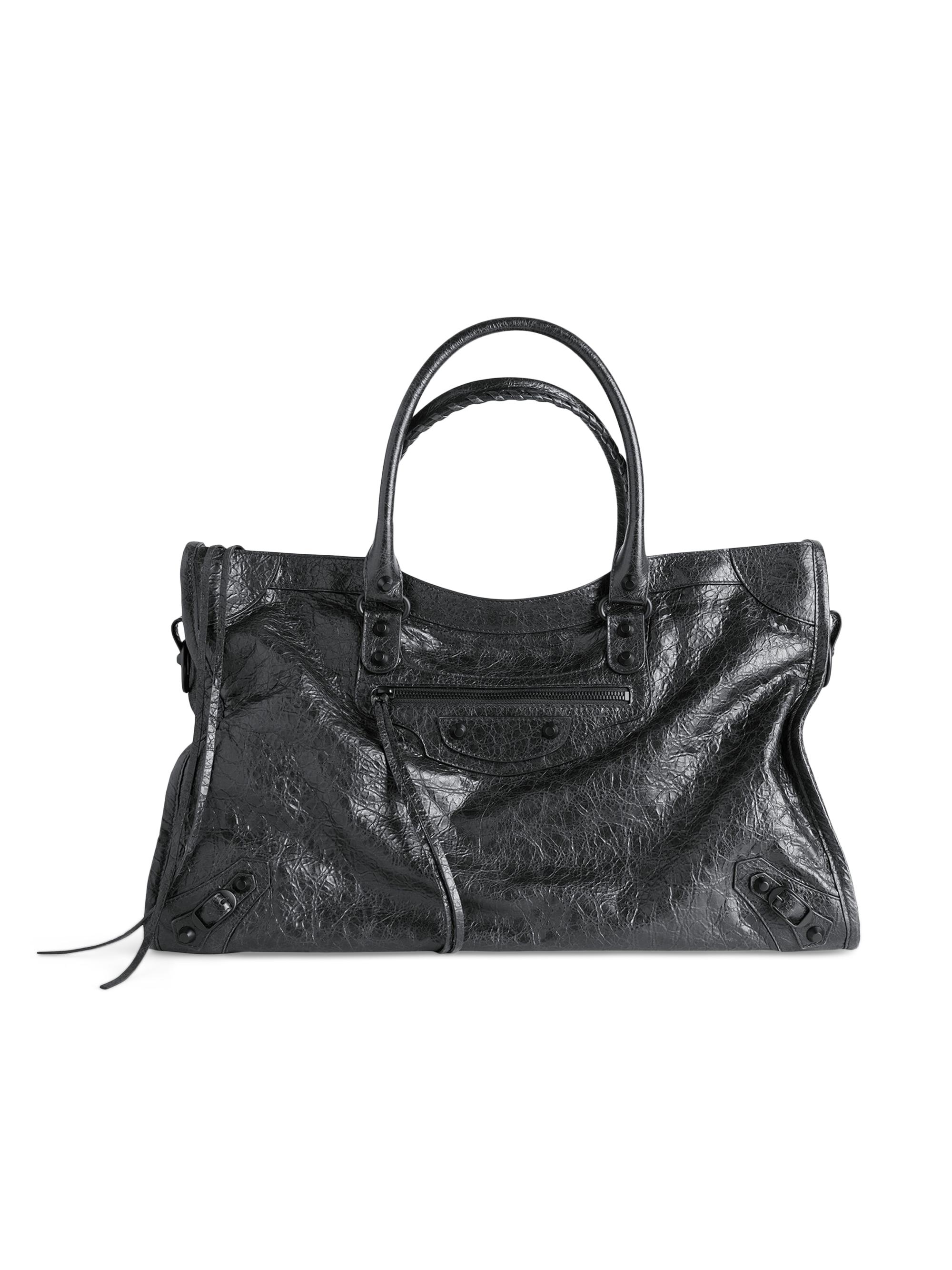 バッグ BALENCIAGA LE CAGOLE MEDIUM Le Cagole Medium leather shoulder bag in black - Balenciaga