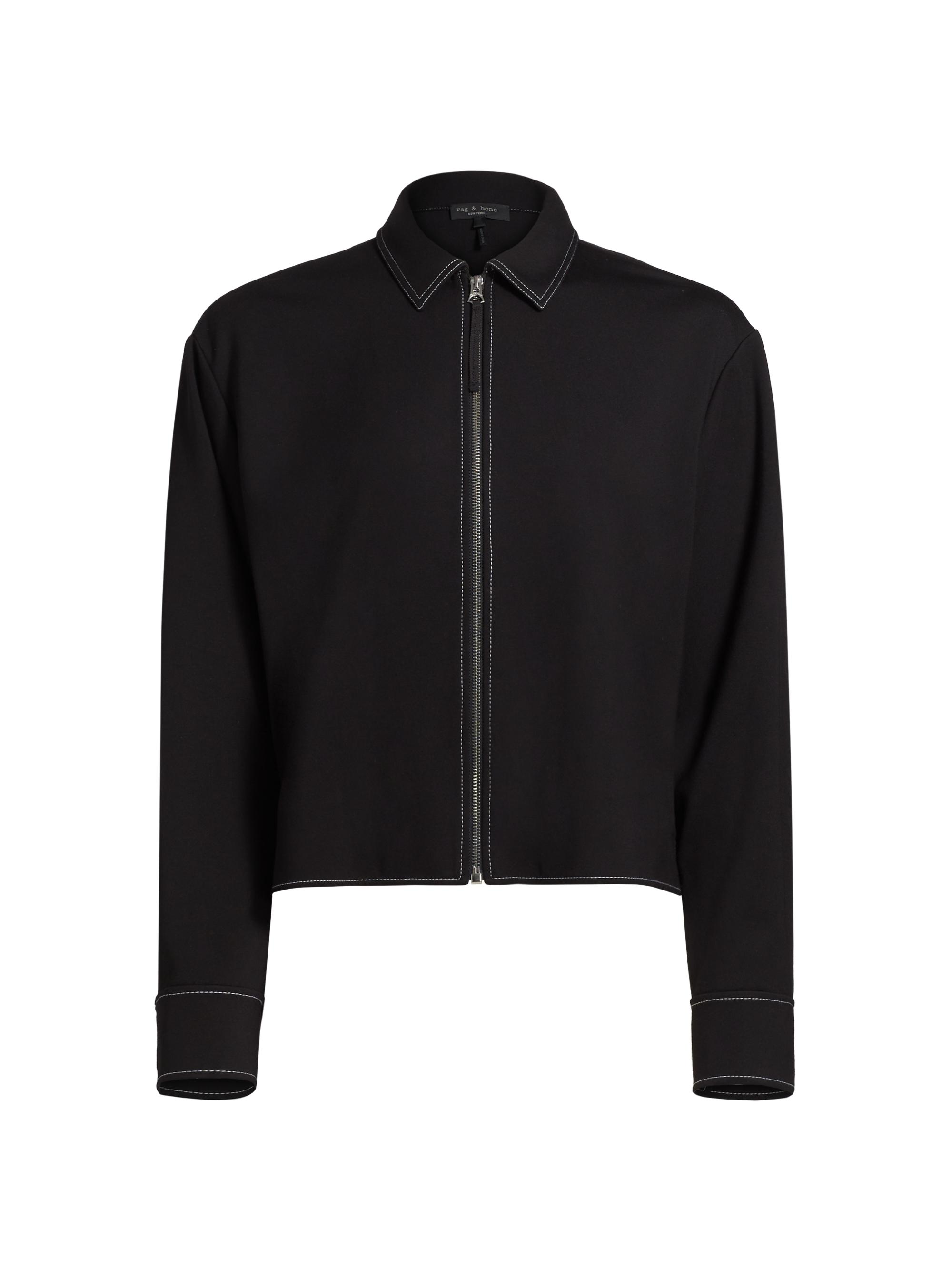 rag & bone Women's Juni Zip-Front Jacket - Black