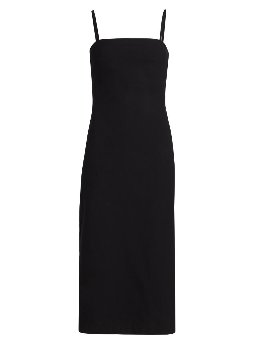 Rag & Bone Women's Jasmine Cotton-blend Midi-dress In Black