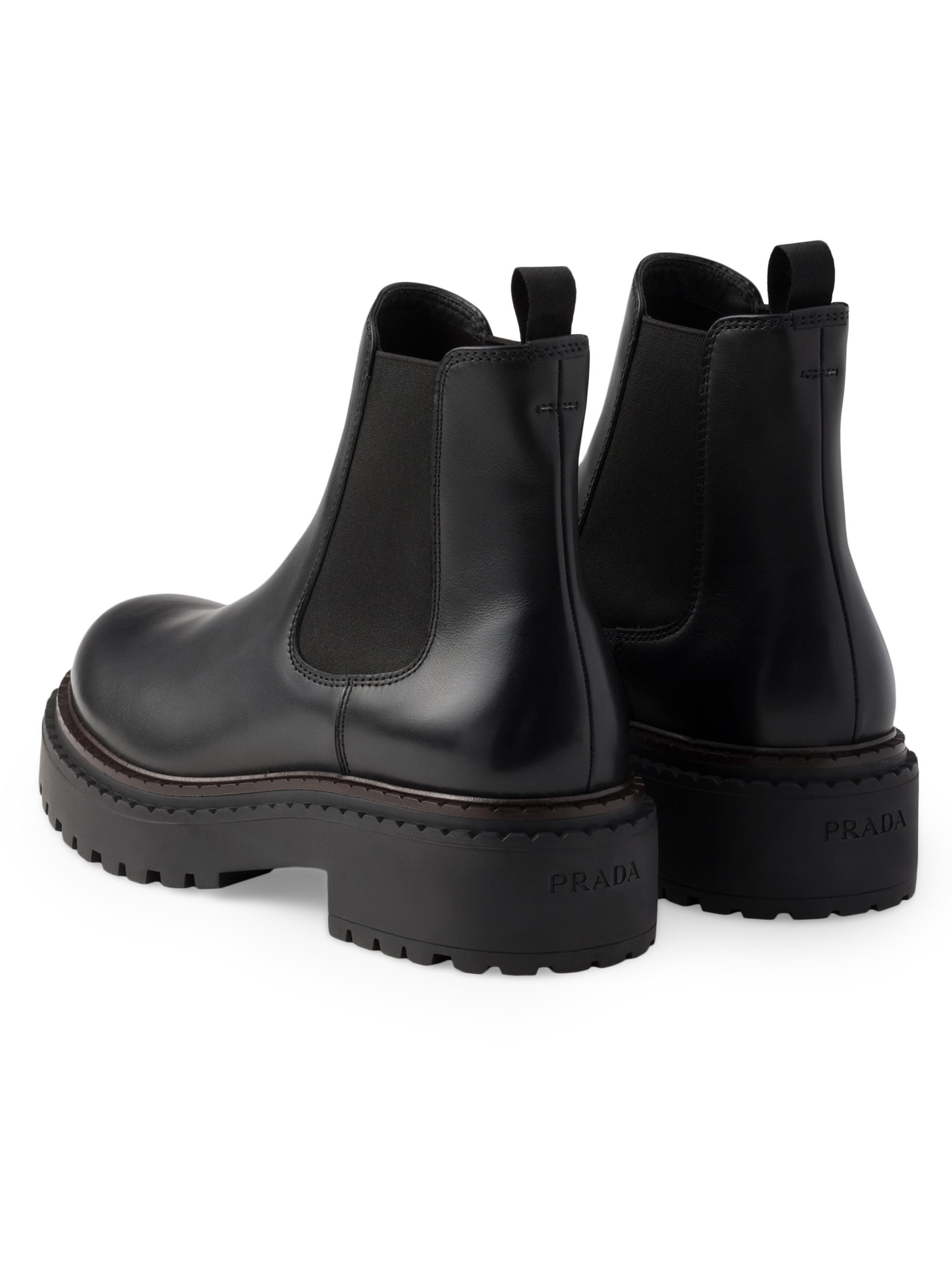 Prada Leather Chelsea Boots | Saks Fifth Avenue