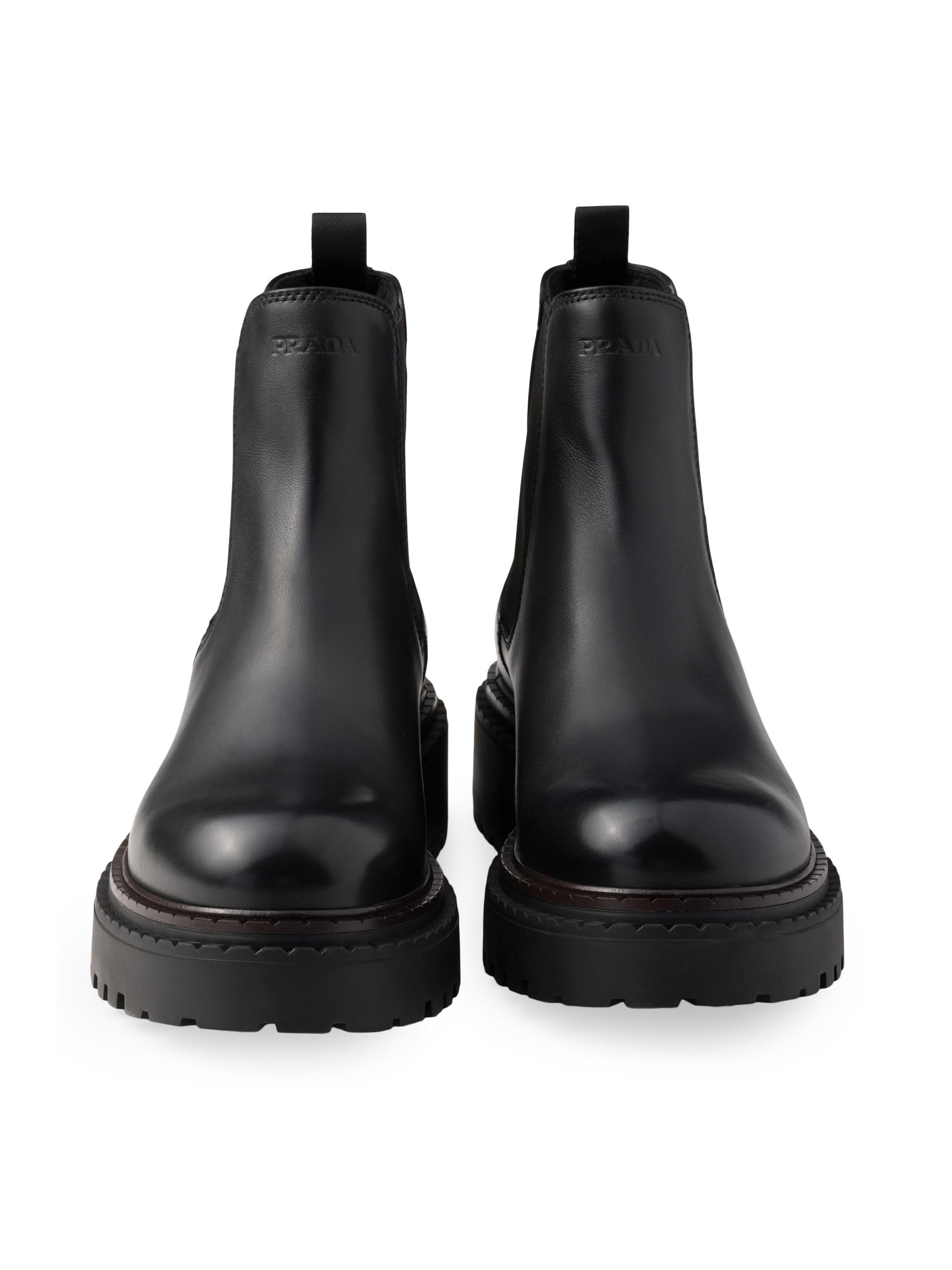 Prada Leather Chelsea Boots | Saks Fifth Avenue
