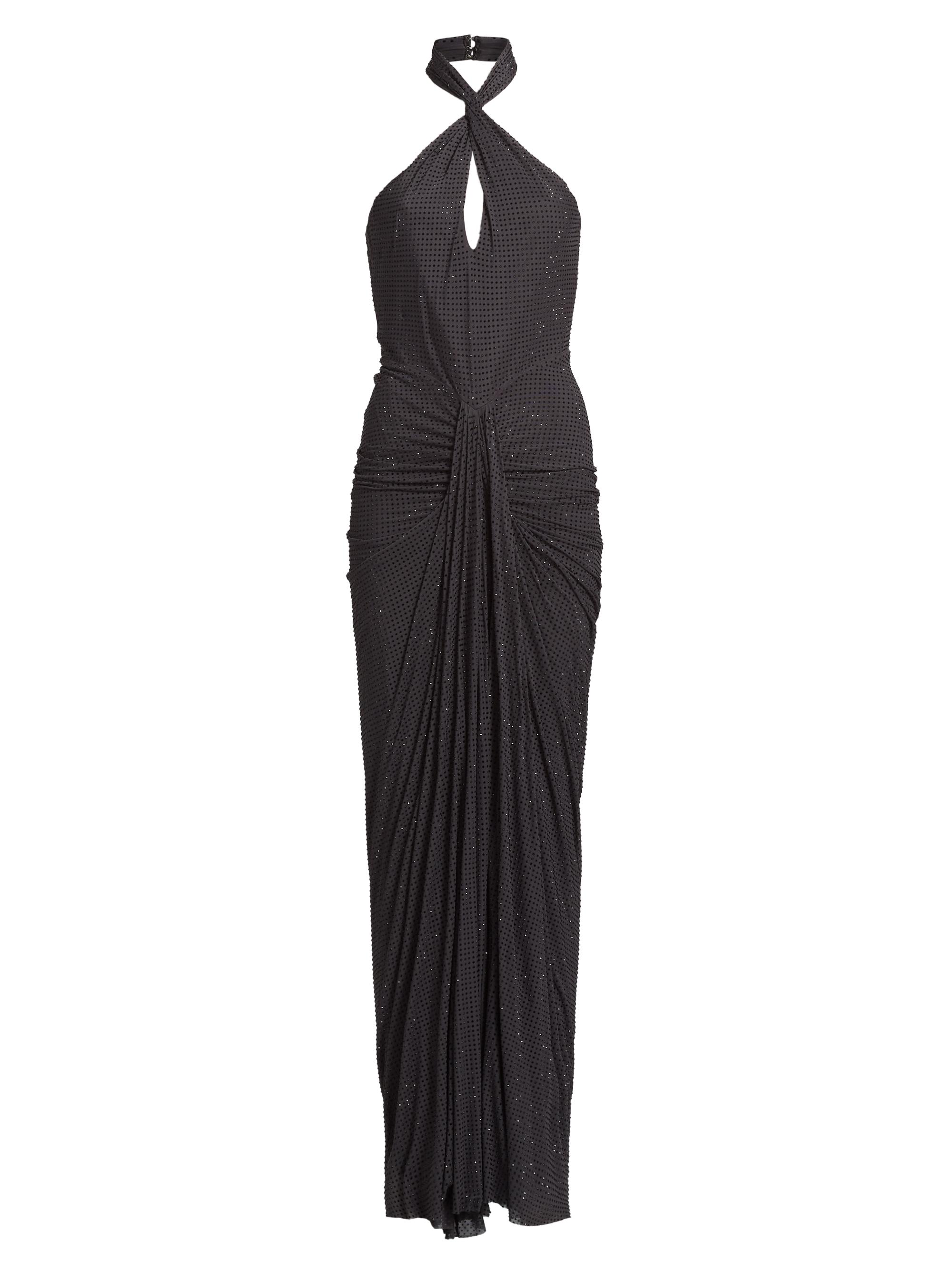 Et Ochs Women's Karina Mesh Cut-Out Gown - Charcoal