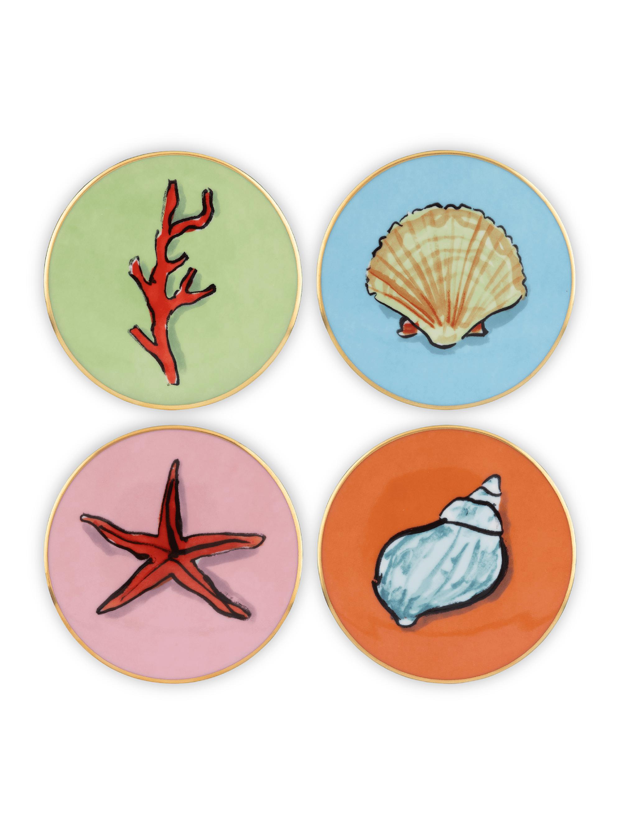 Ginori 1735 Il Viaggio di Nettuno 4-Piece Coaster Set