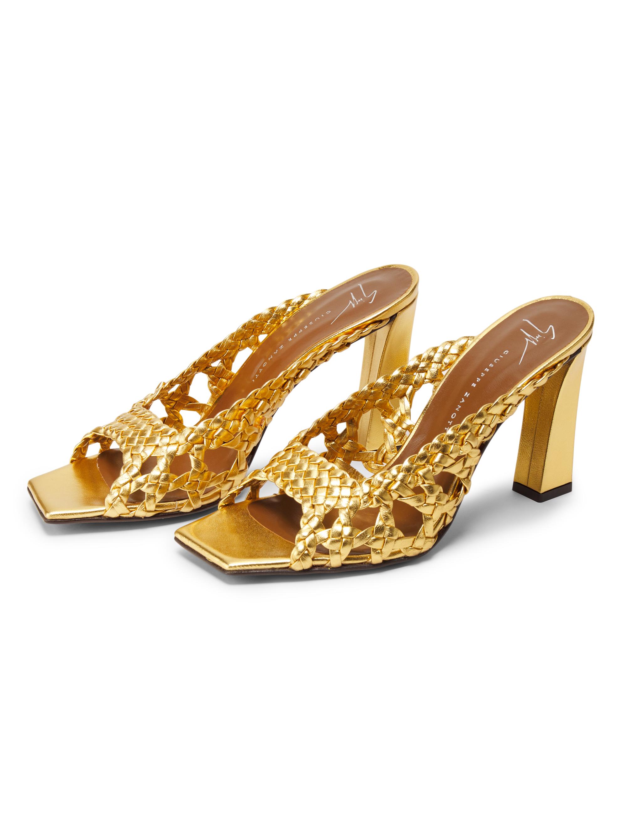 Giuseppe Zanotti 90MM Woven Leather Open-Toe Sandals | Saks