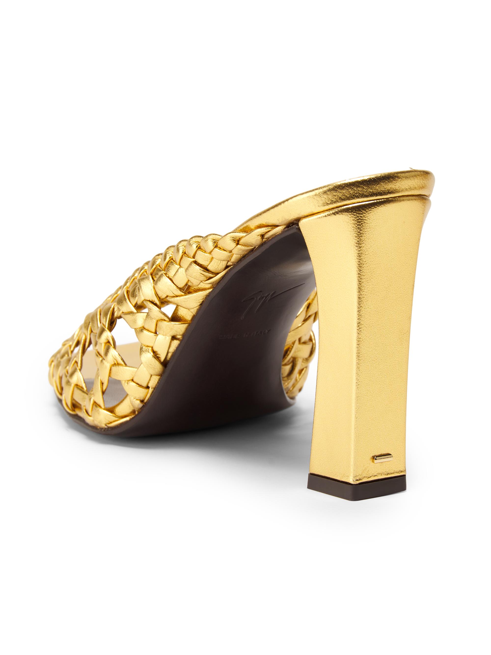 Giuseppe Zanotti 90MM Woven Leather Open-Toe Sandals | Saks Fifth