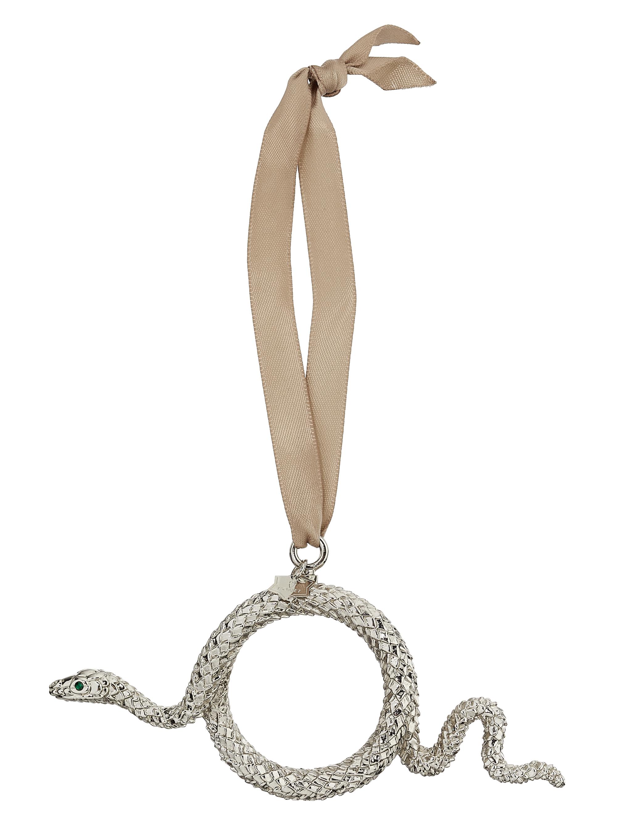 L'Objet Snake Platinum Ornament - Silver
