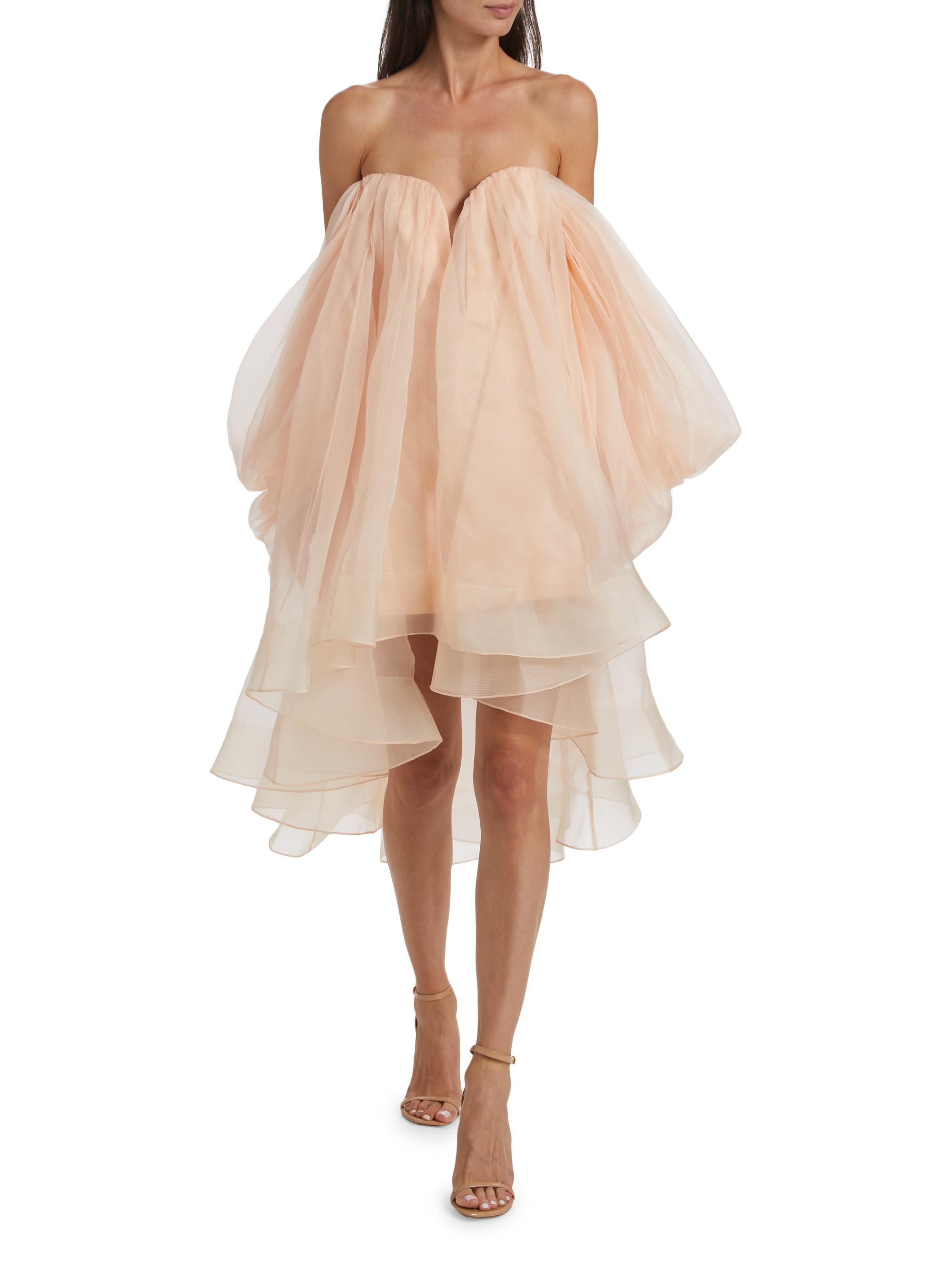 Crush Strapless Tulle Minidress