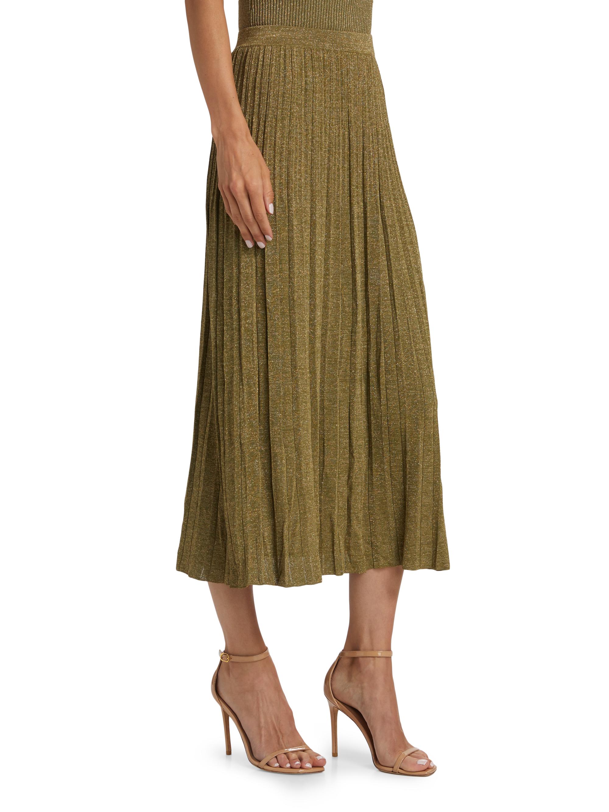 Zimmermann Wylie Metallic Knit Midi-Skirt | Saks Fifth Avenue