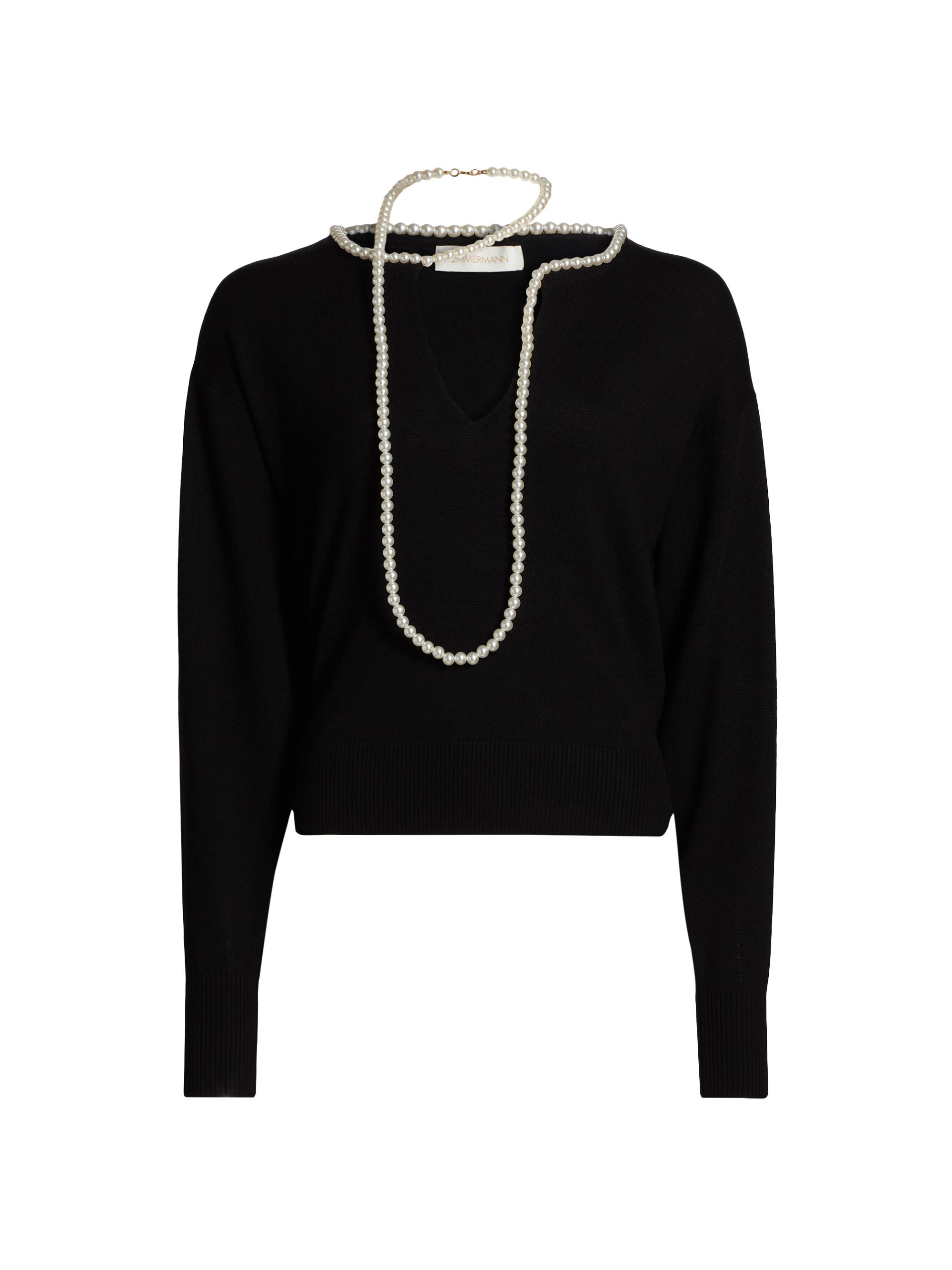 STONE  ブラック ニット セーター キャンチョメ 0400021897388_BLACK?wid=600&