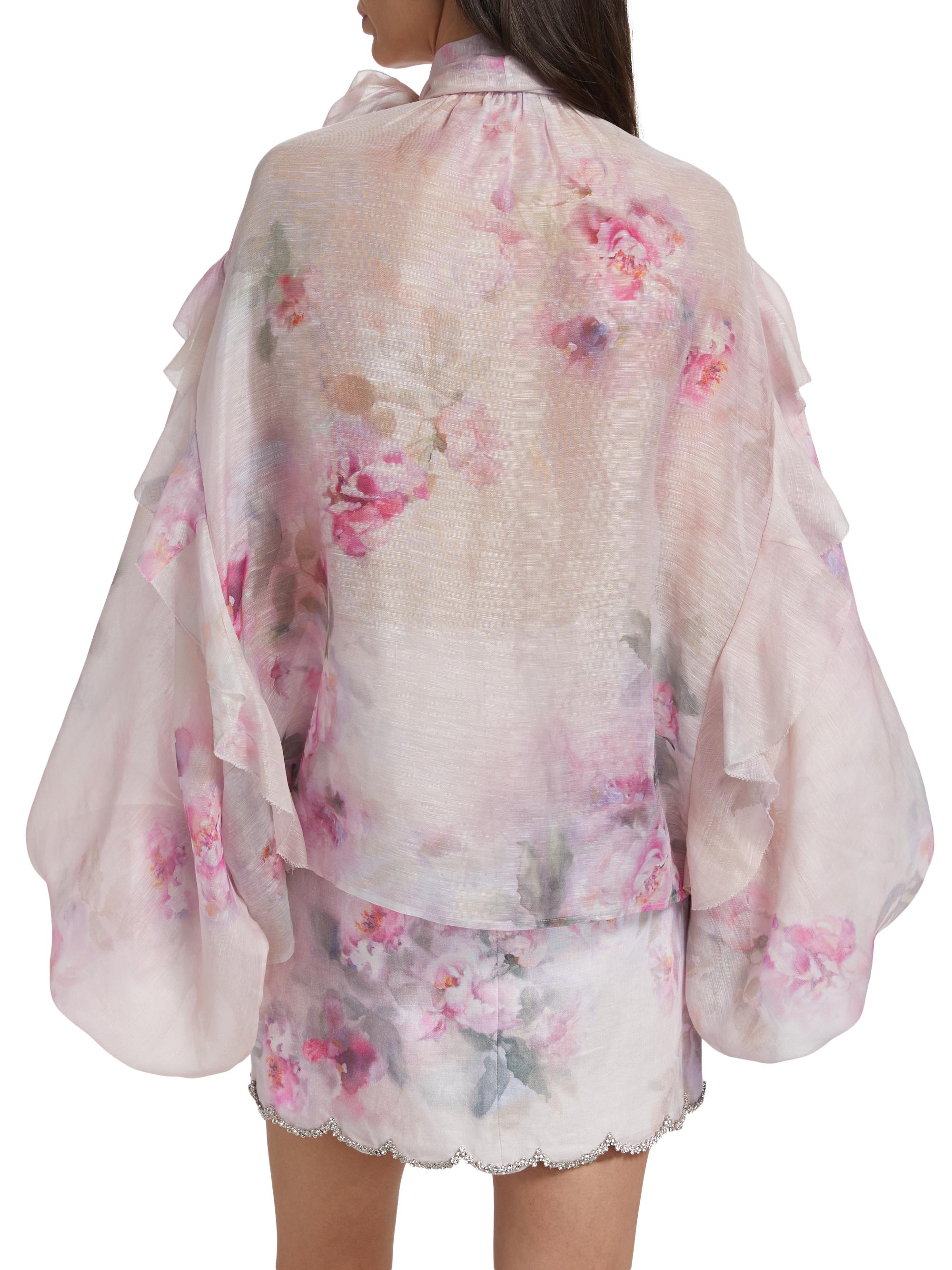 Zimmermann 襟付きプリント長袖シャツ Zimmermann 襟付きプリント長袖シャツ Zimmermann 襟付き