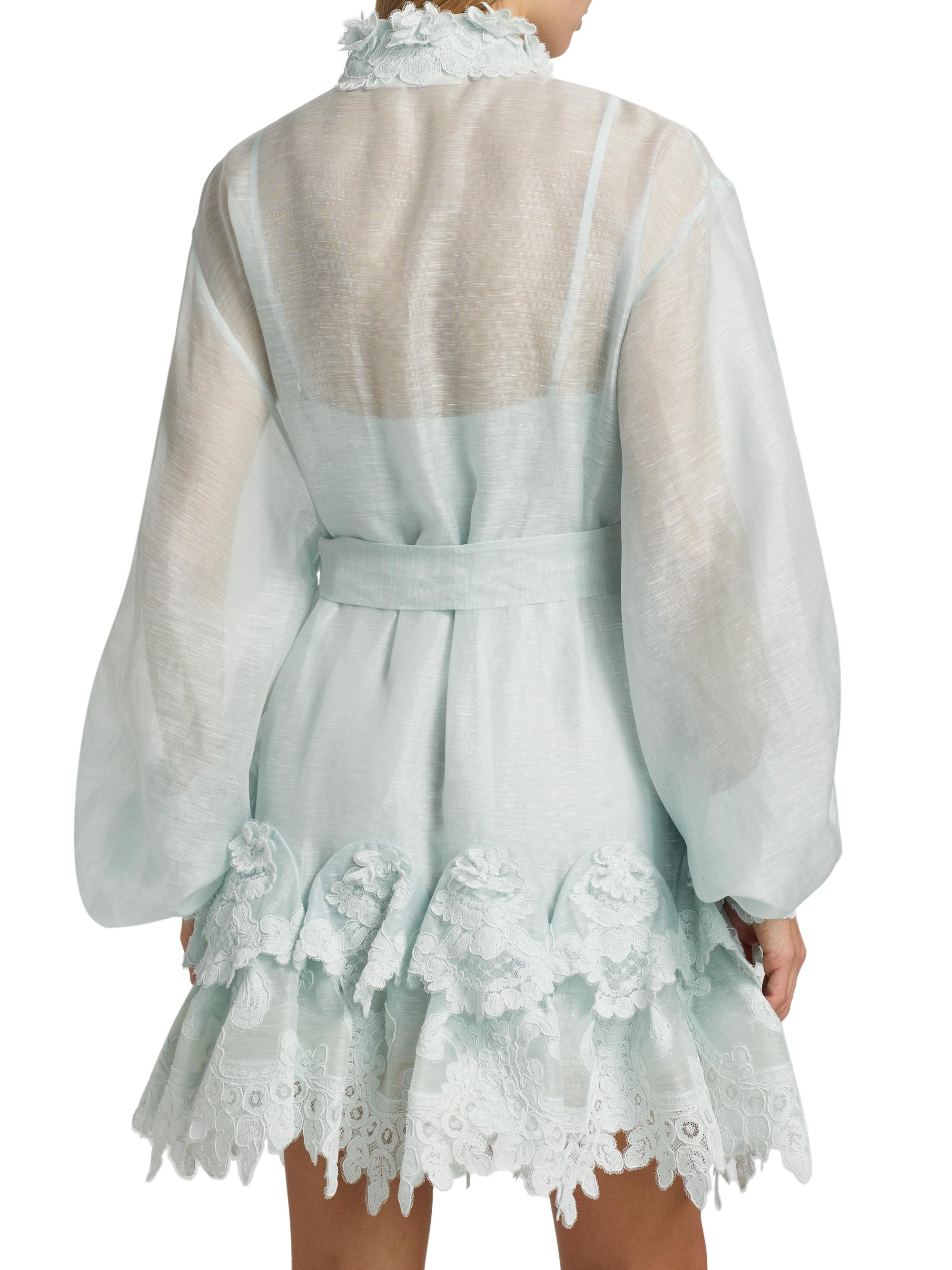 ​Crush Tiered Lace Shirt Dress