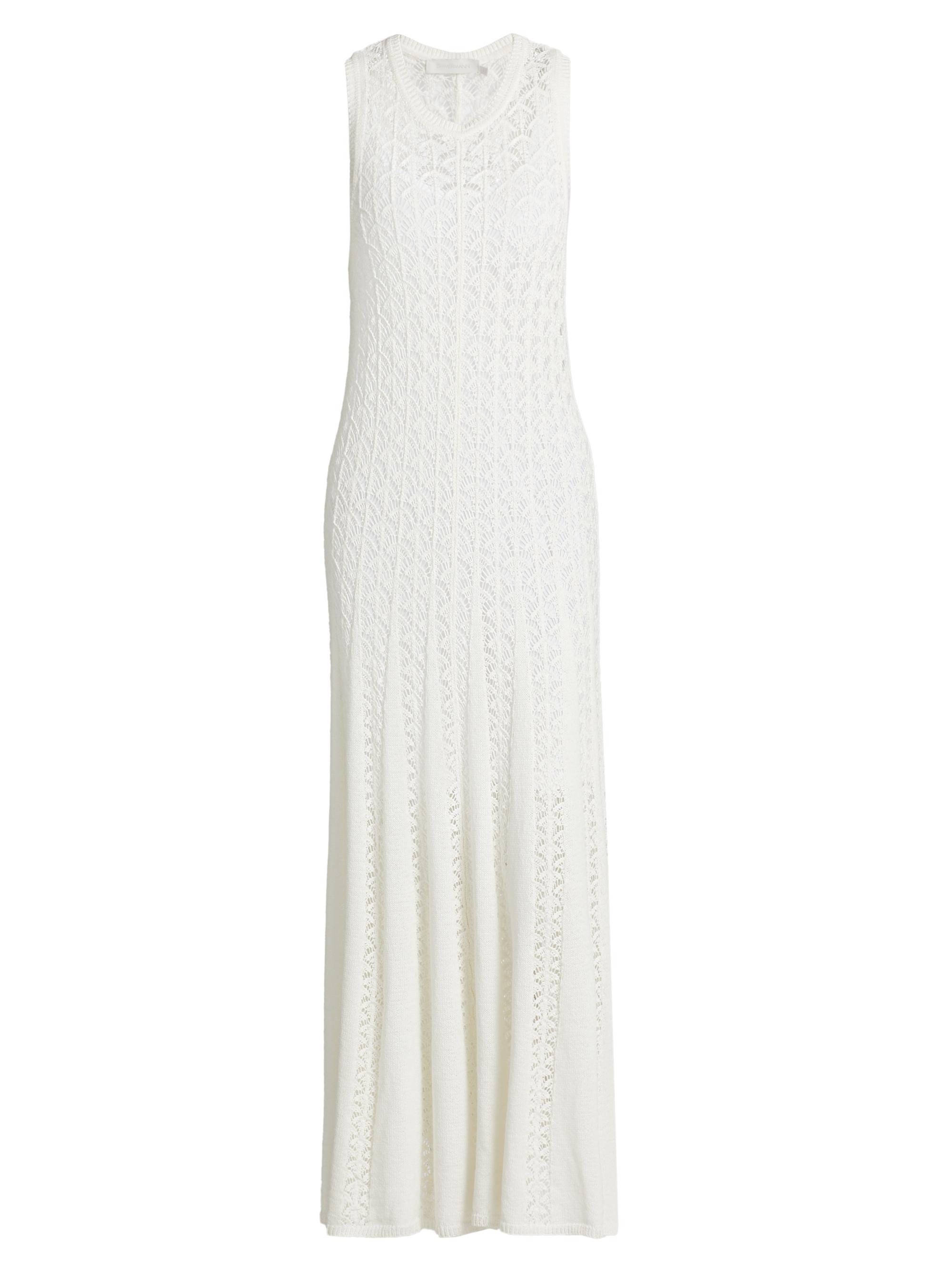 Zimmermann Wylie Pointelle-Knit Tank Maxi Dress | Saks Fifth Avenue