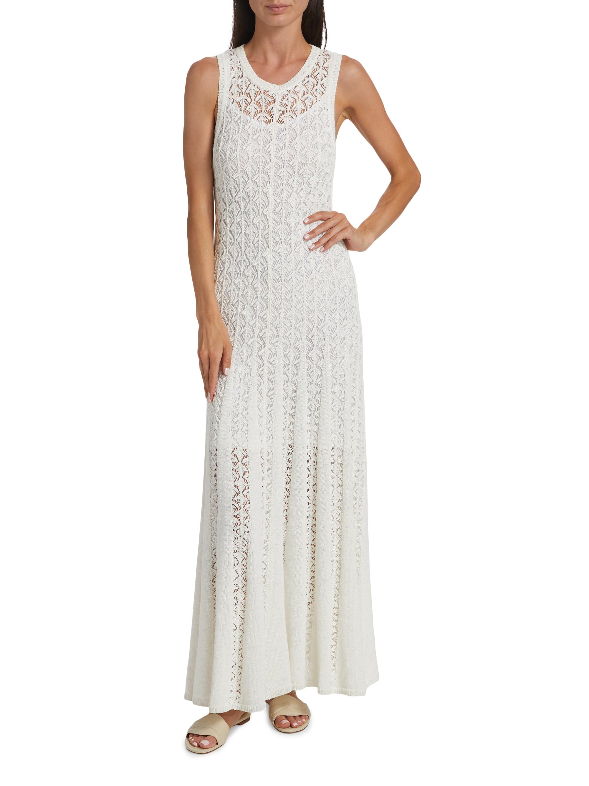 Zimmermann Wylie Pointelle-Knit Tank Maxi Dress | Saks Fifth Avenue
