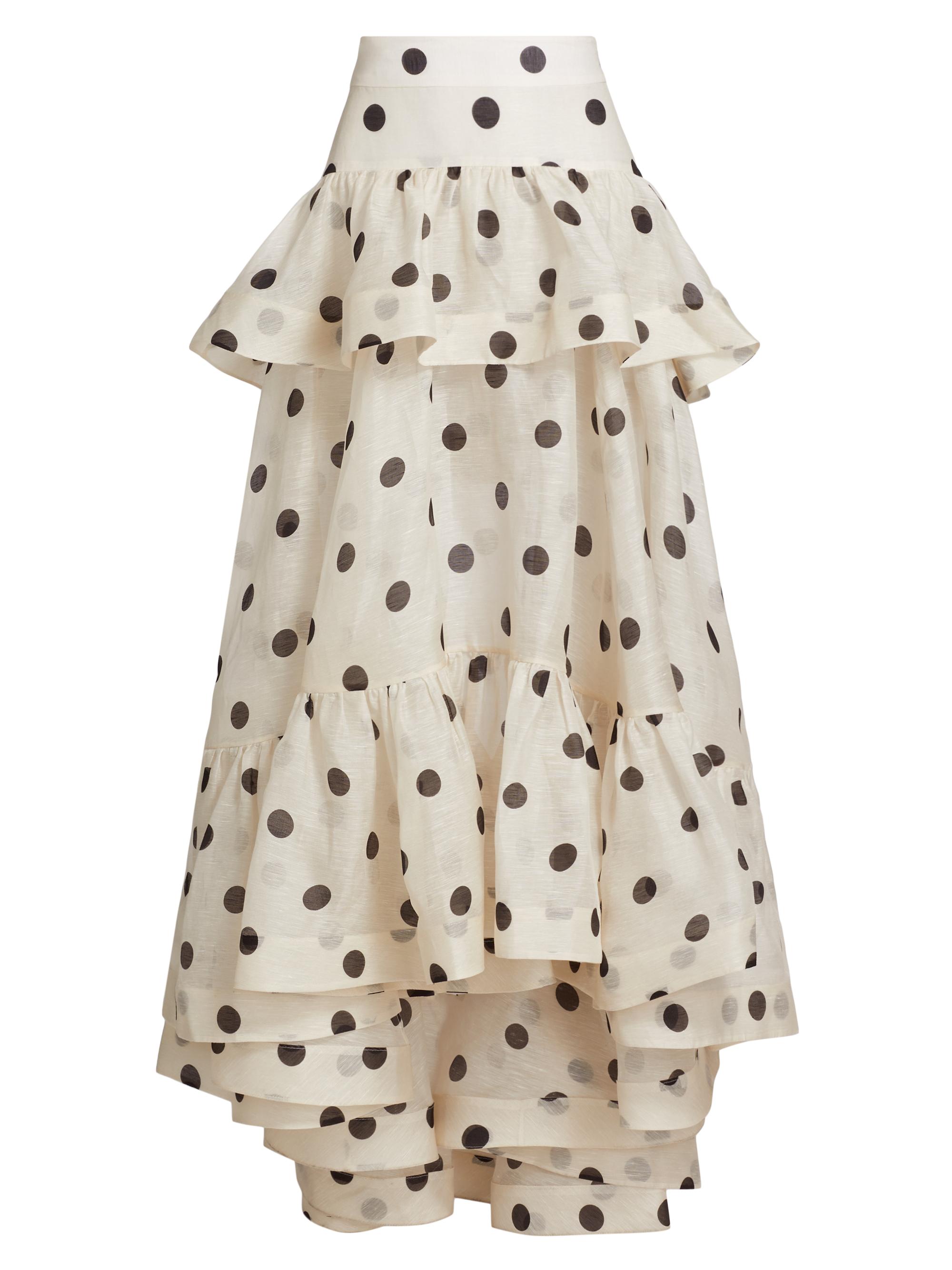 スカート POPPY Tiered dot skirt Tiered dot skirt