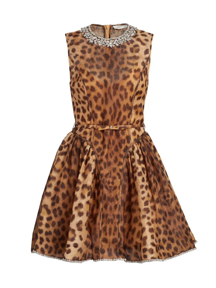 【Zimmermann】CRUSH PICNIC MINI DRESS セルフリボン ミニ Zimmermann The Crush Picnic Mini Dress in Black Floral Size